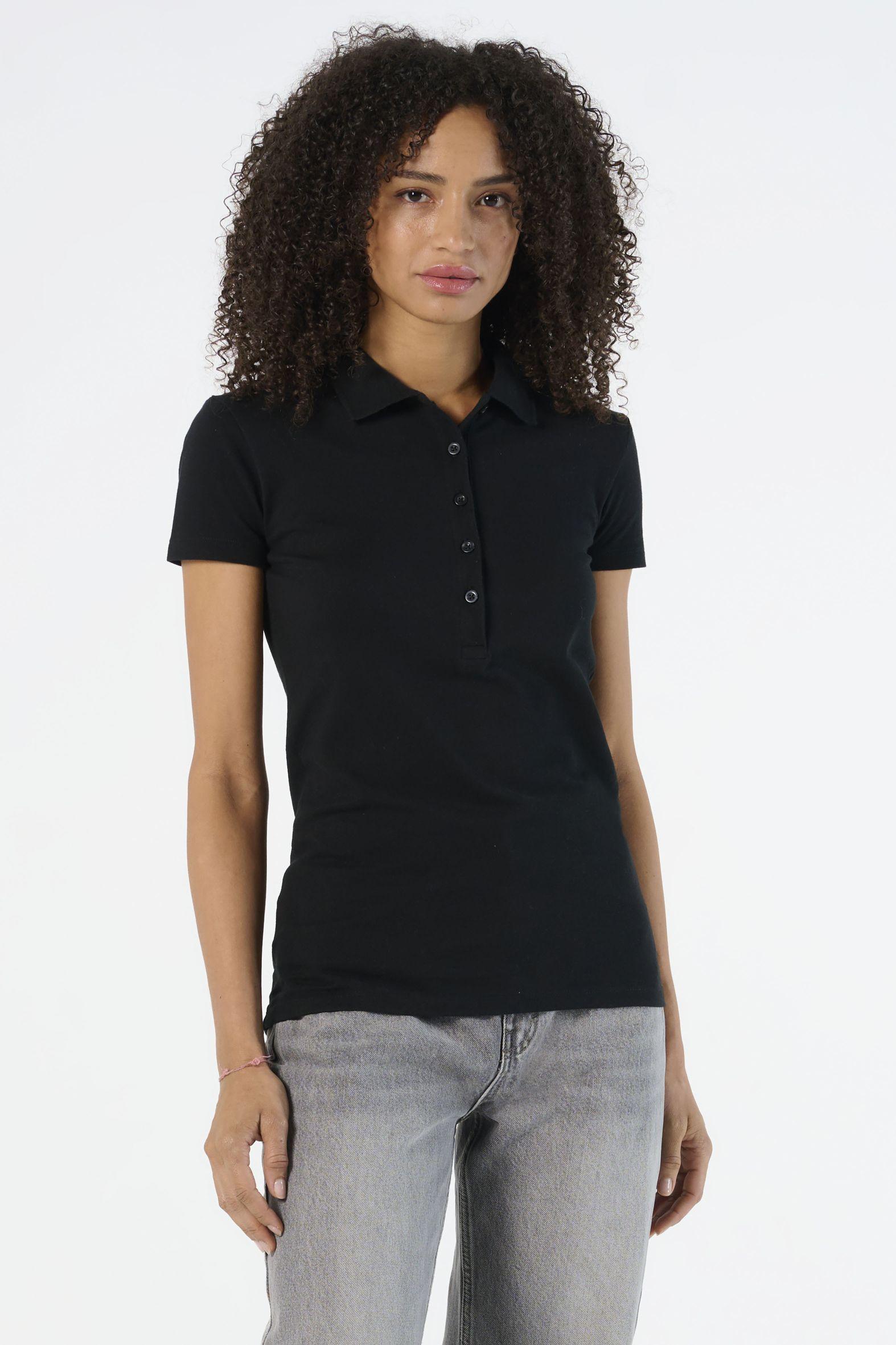 POLO COTON ÉLASTHANNE FEMME