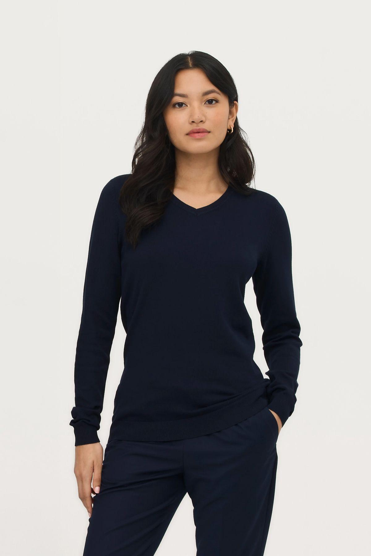 PULL COL V FEMME