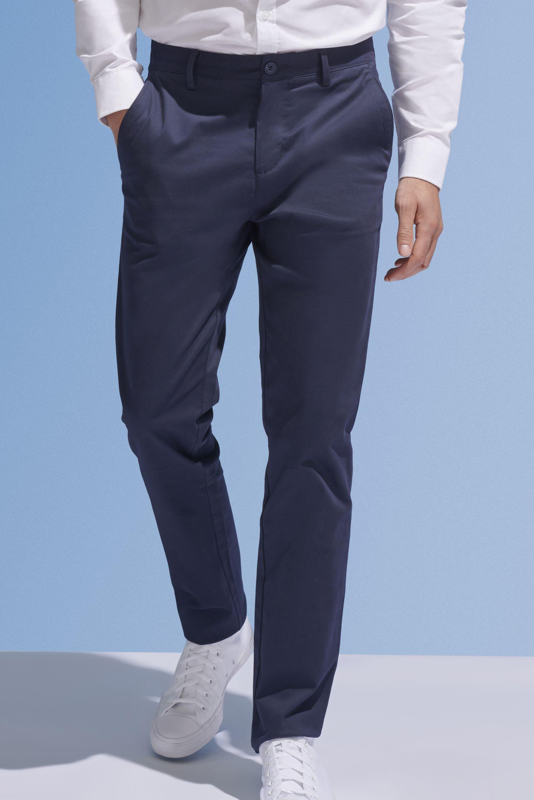 PANTALON STRETCH EN SATIN HOMME