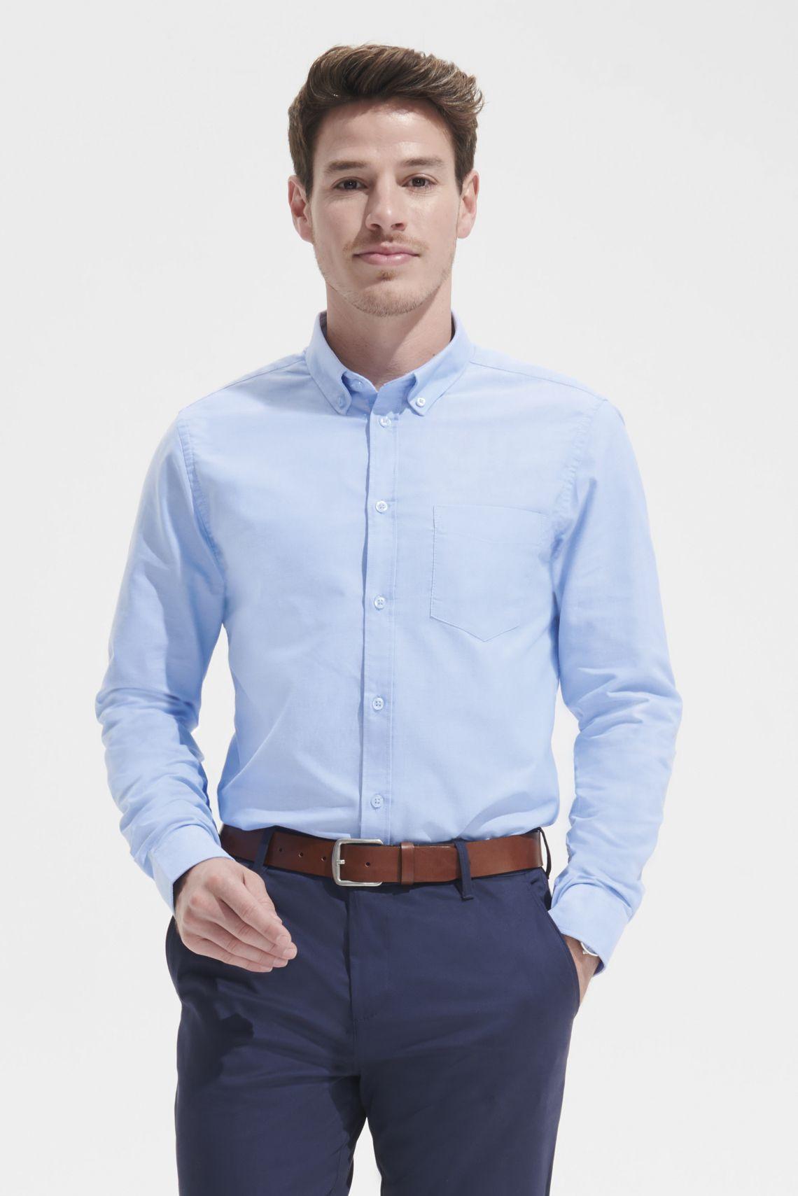 CHEMISE HOMME OXFORD MANCHES LONGUES