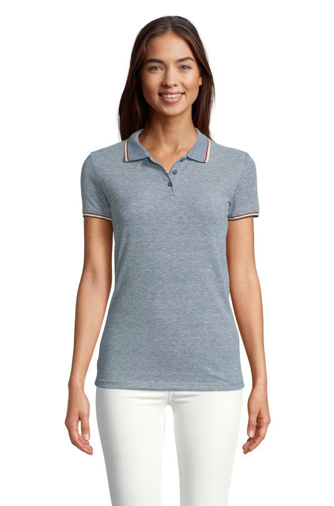 POLO CHINÉ FEMME
