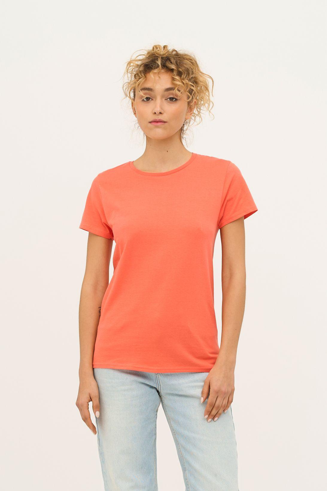 TEE-SHIRT FEMME JERSEY COL ROND AJUSTÉ