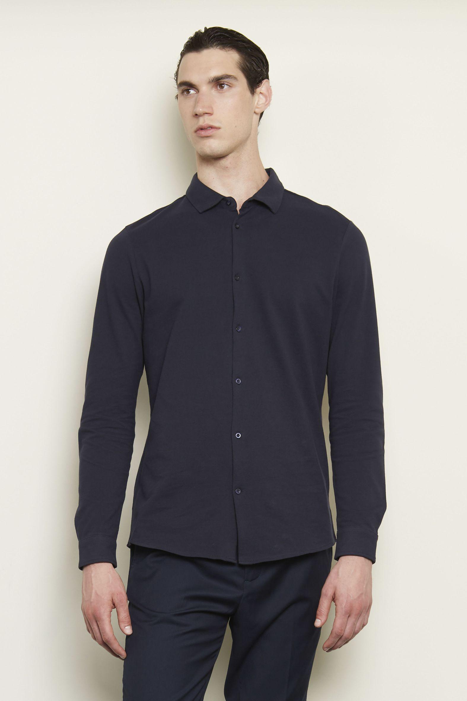CHEMISE EN COTON PIQUÉ HOMME