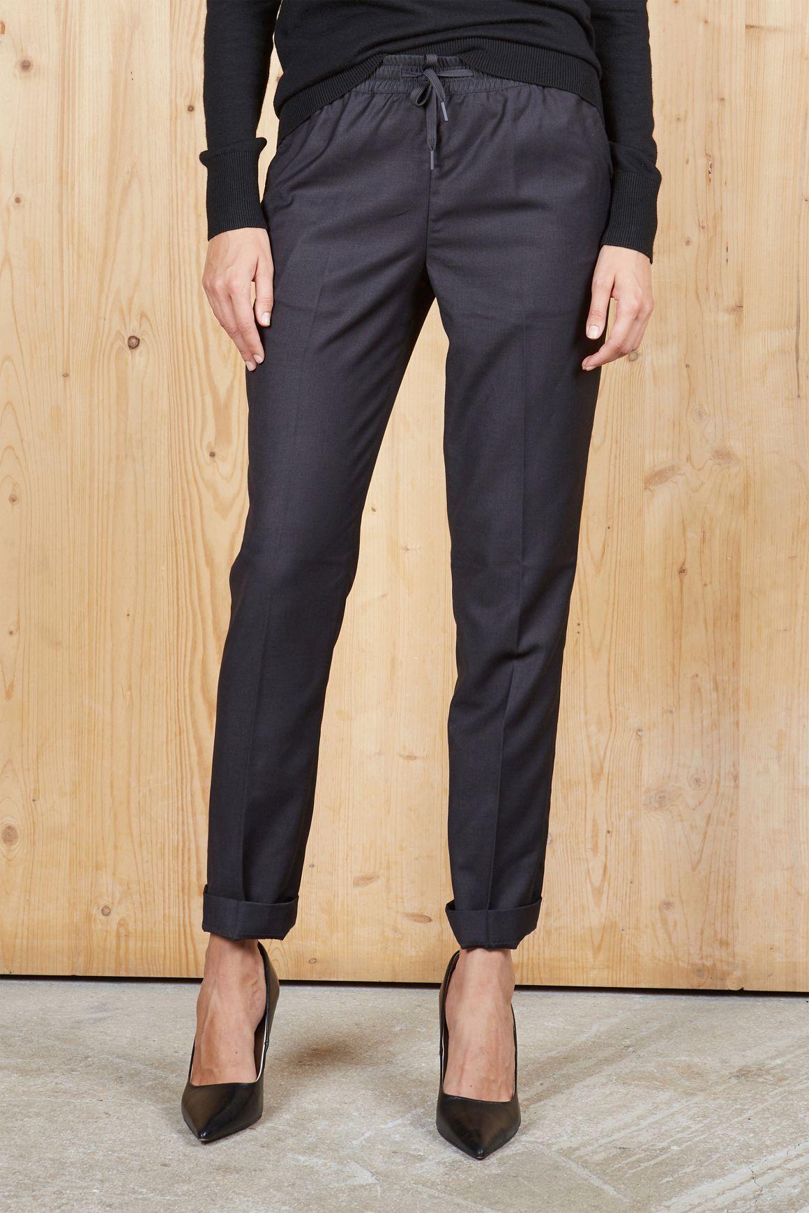 PANTALON DE COSTUME TAILLE ÉLASTIQUÉE FEMME