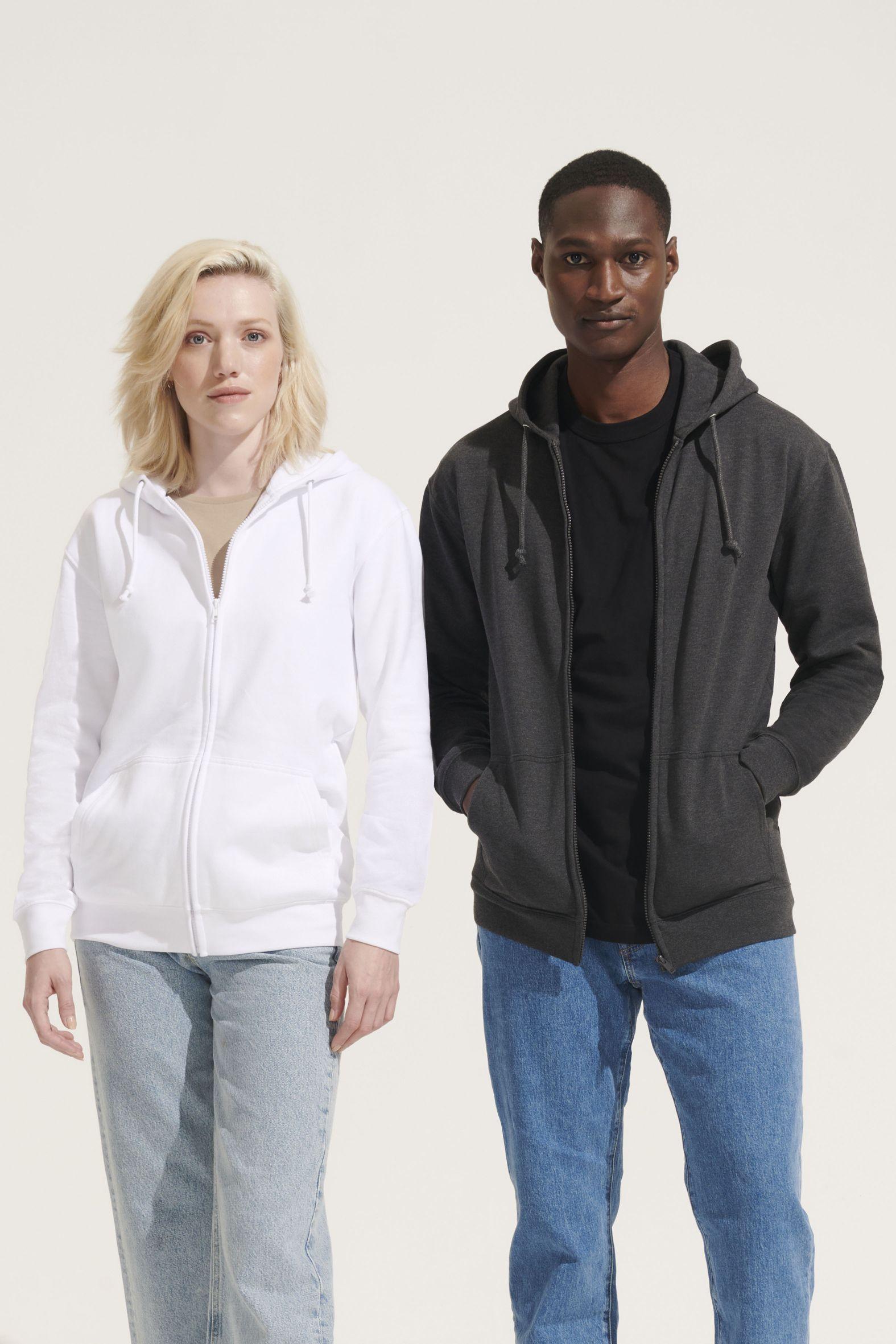VESTE ZIPPÉE UNISEXE À CAPUCHE