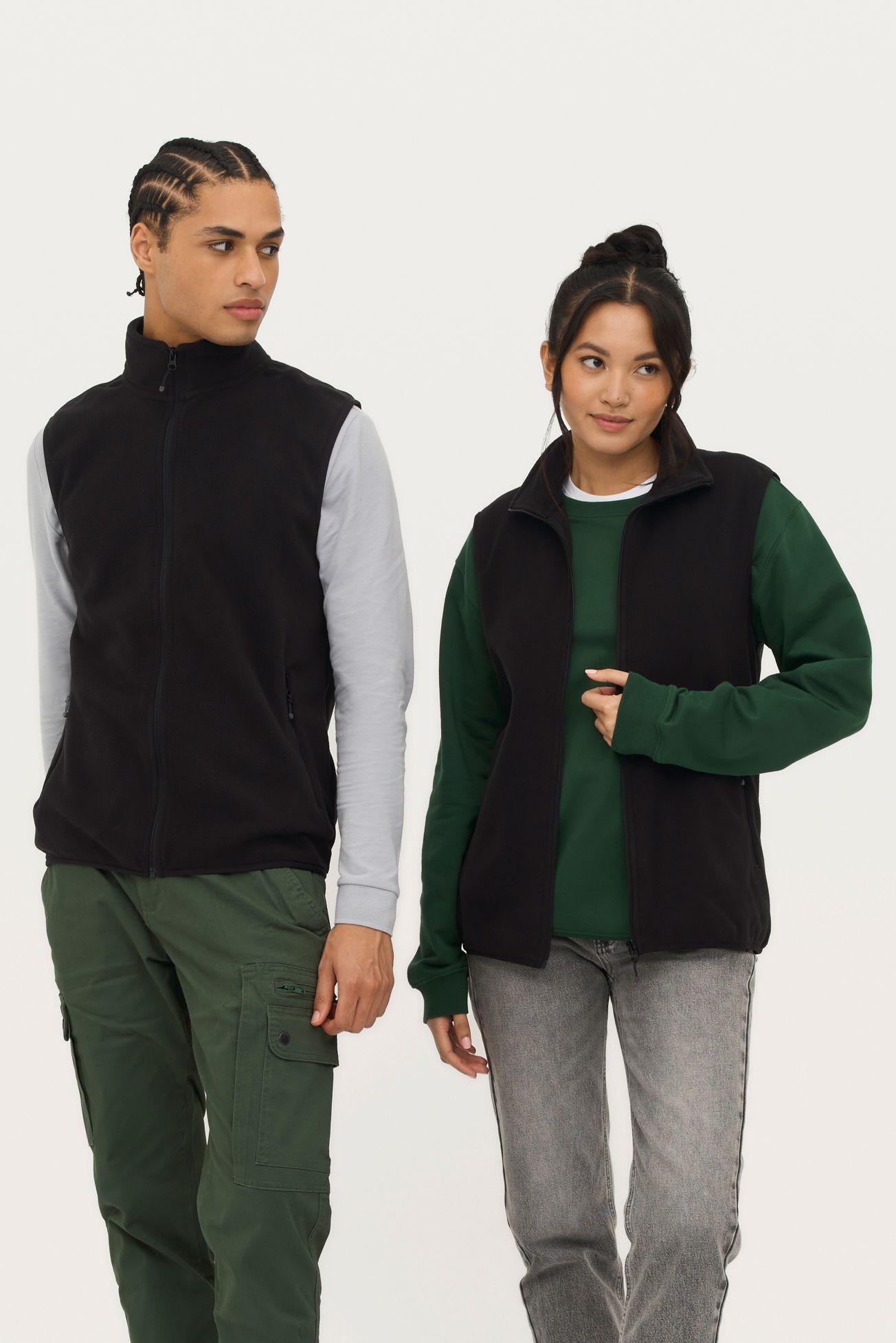 VESTE MICROPOLAIRE ZIPPÉE SANS MANCHE UNISEXE