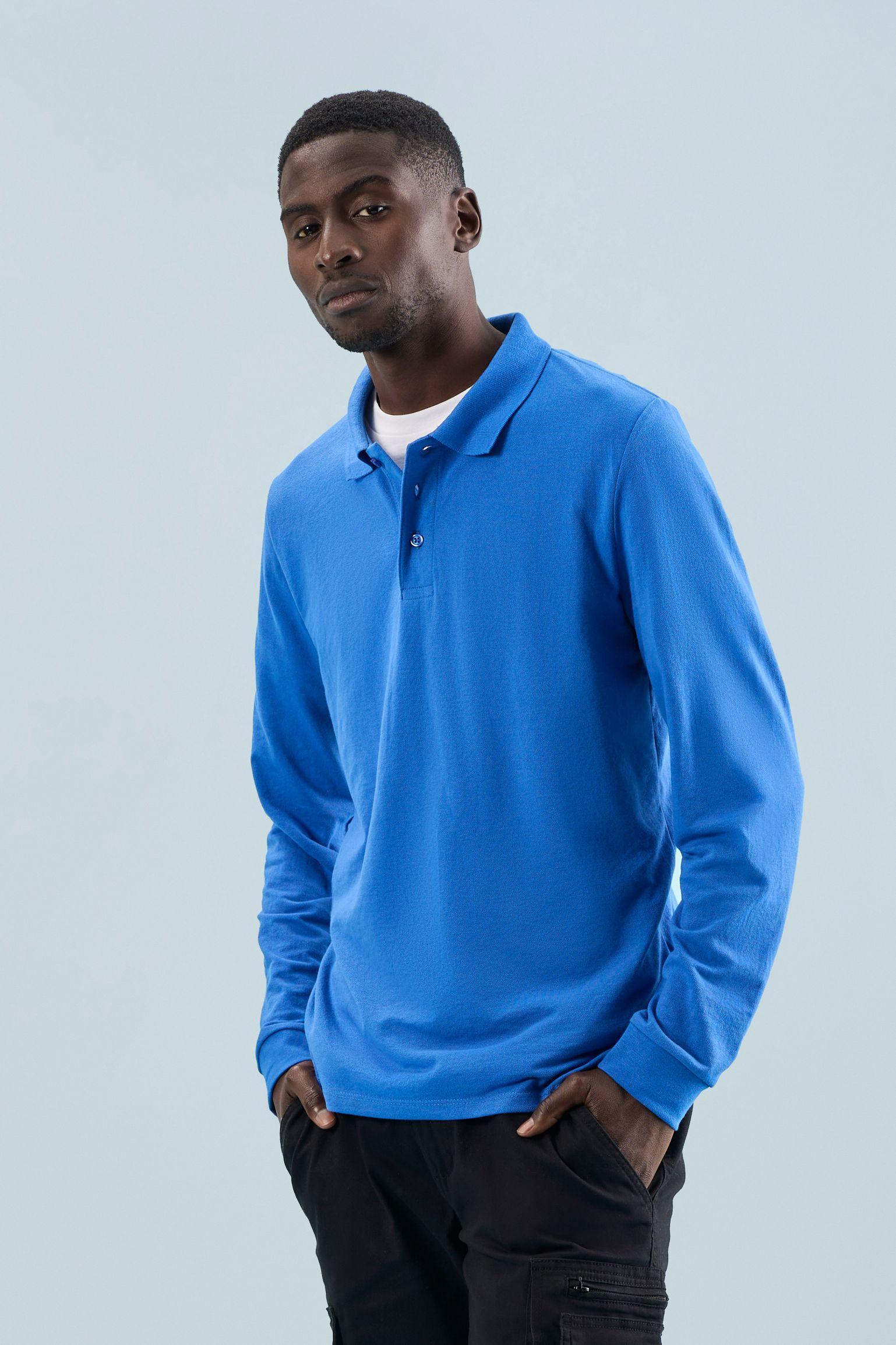POLO UNISEXE MANCHES LONGUES POLYCOTON