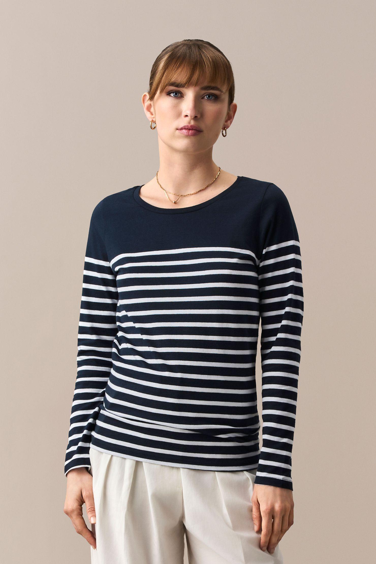 TEE-SHIRT FEMME MANCHES LONGUES RAYÉ