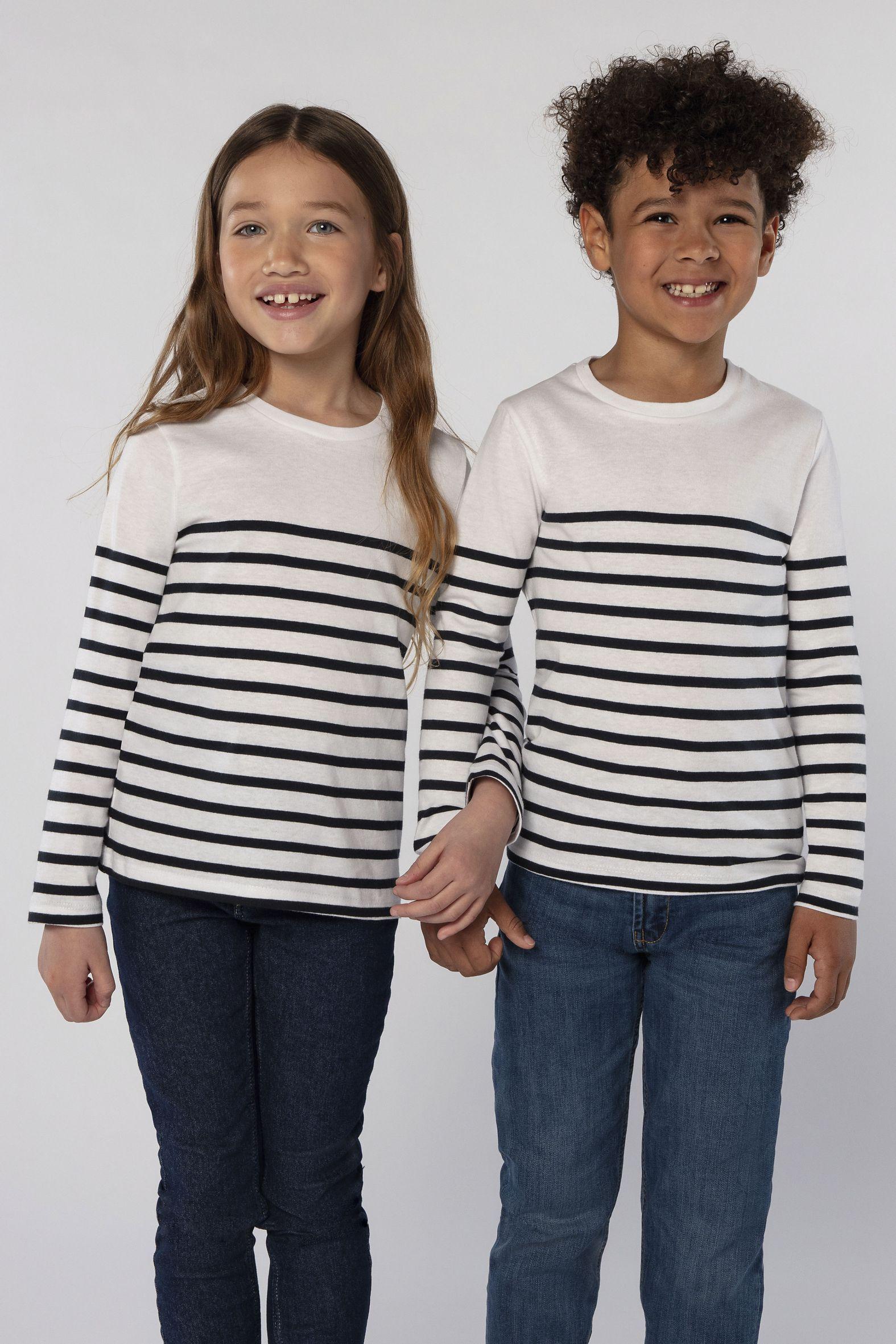 TEE-SHIRT ENFANT MANCHES LONGUES RAYÉ