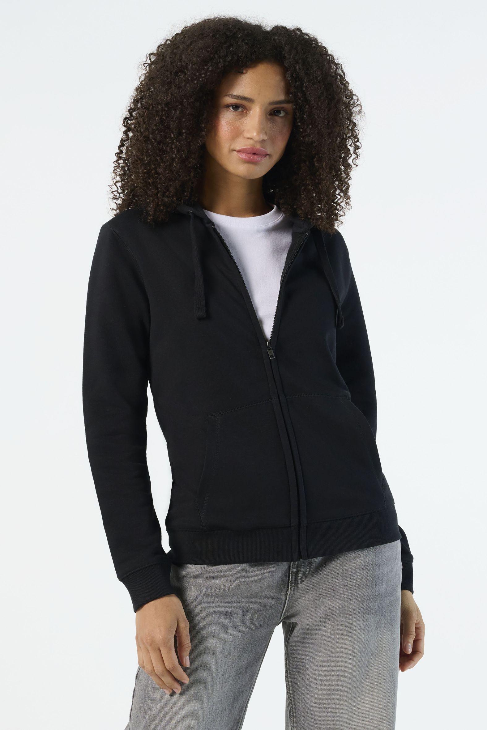VESTE ZIPPÉE FEMME À CAPUCHE