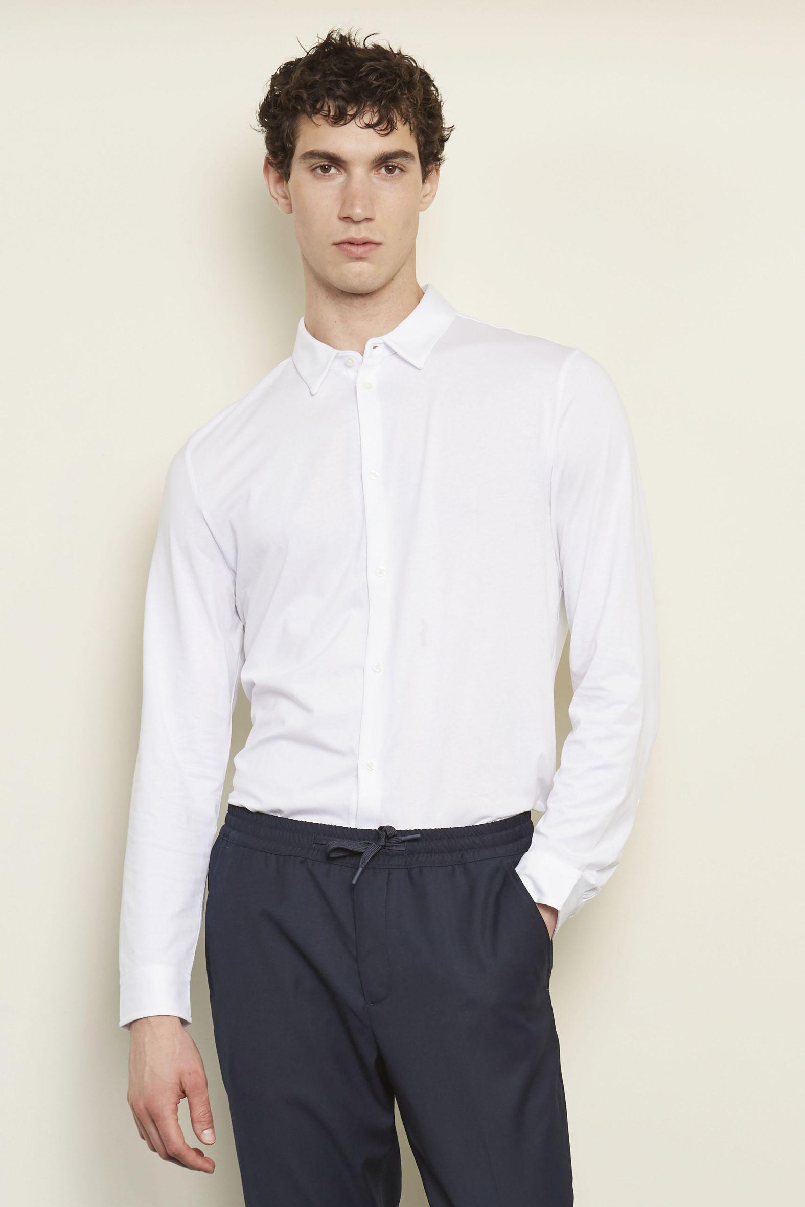 CHEMISE EN JERSEY MERCERISÉ HOMME