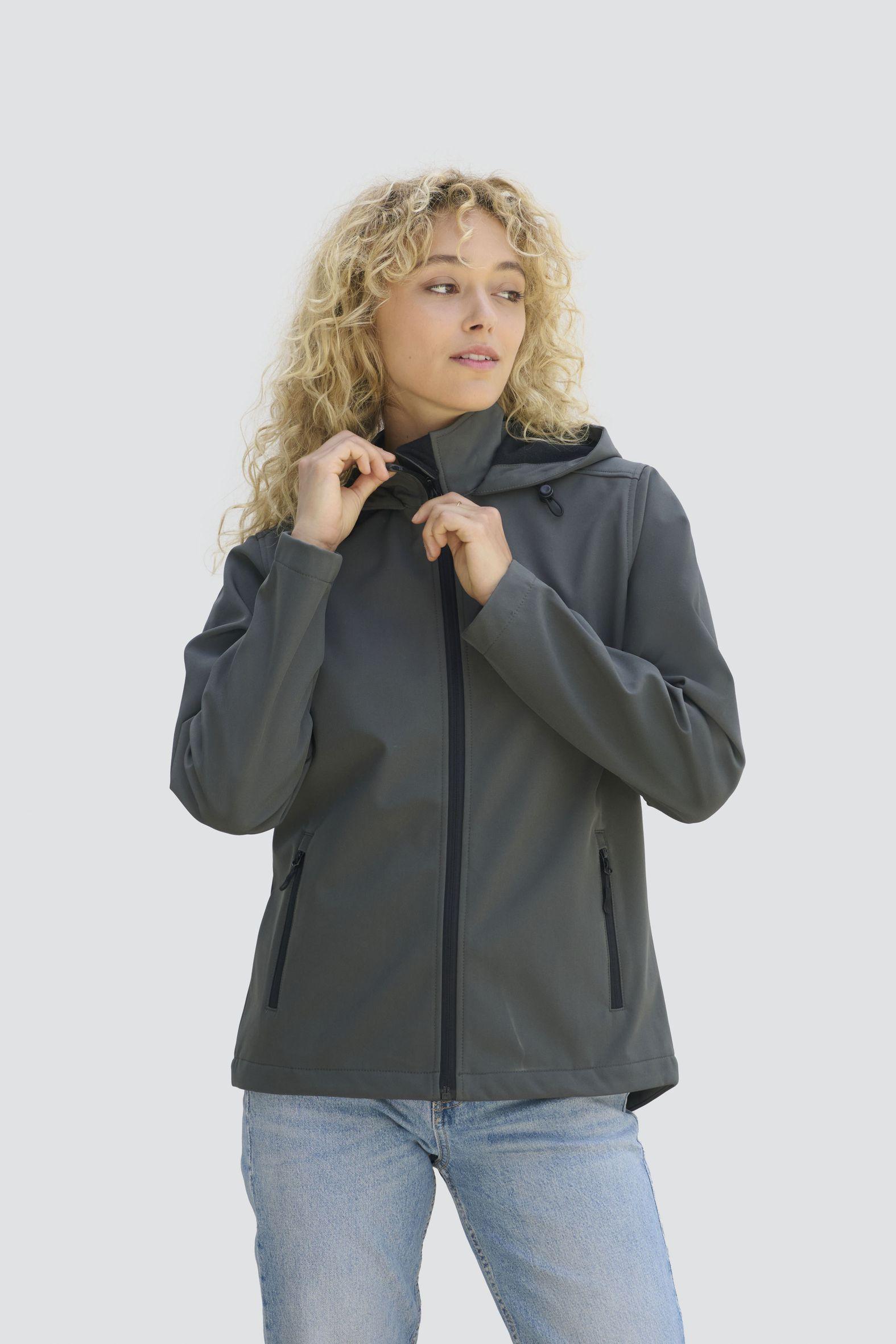 VESTE CAPUCHE SOFTSHELL FEMME