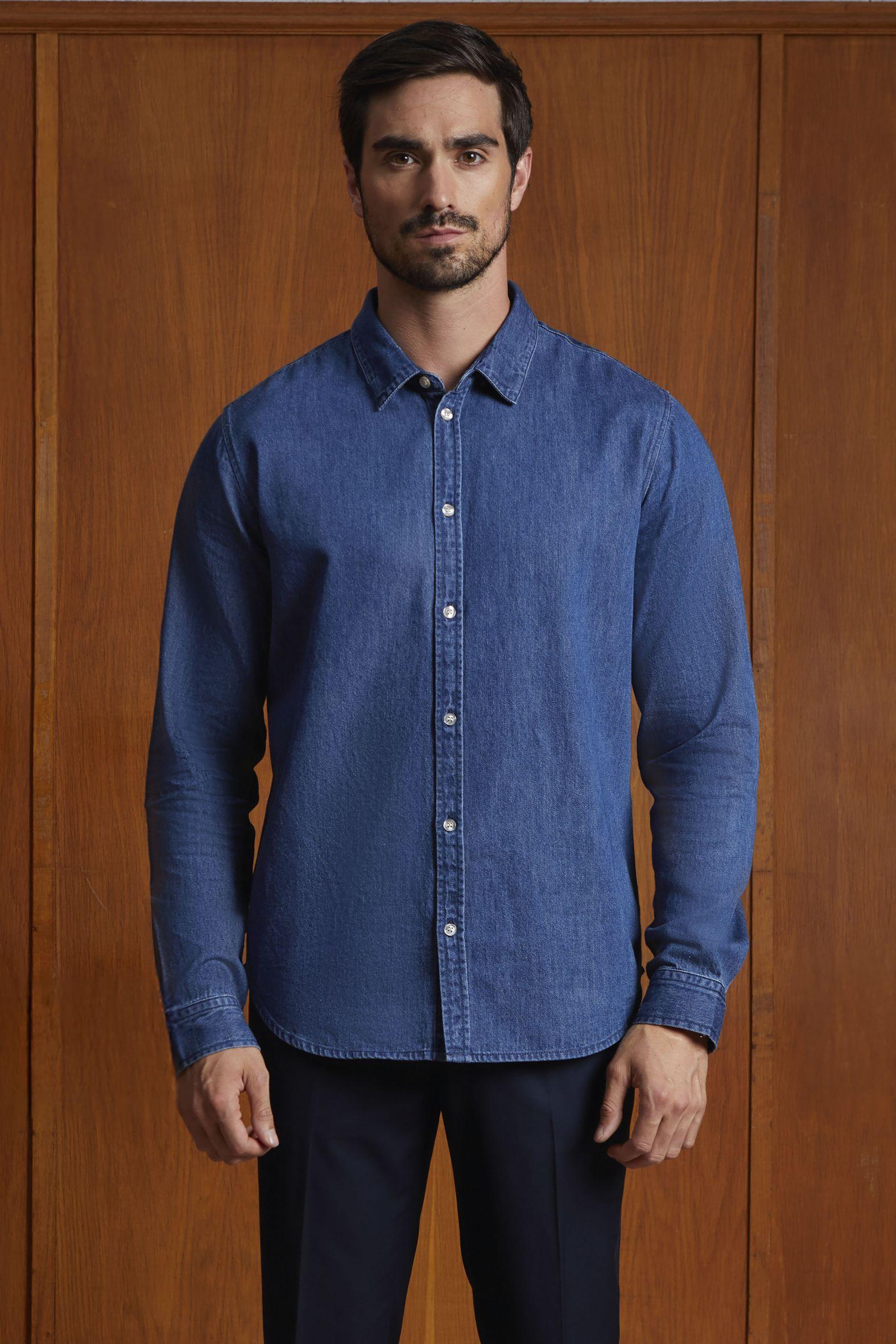 CHEMISE EN DENIM HAUT DE GAMME HOMME