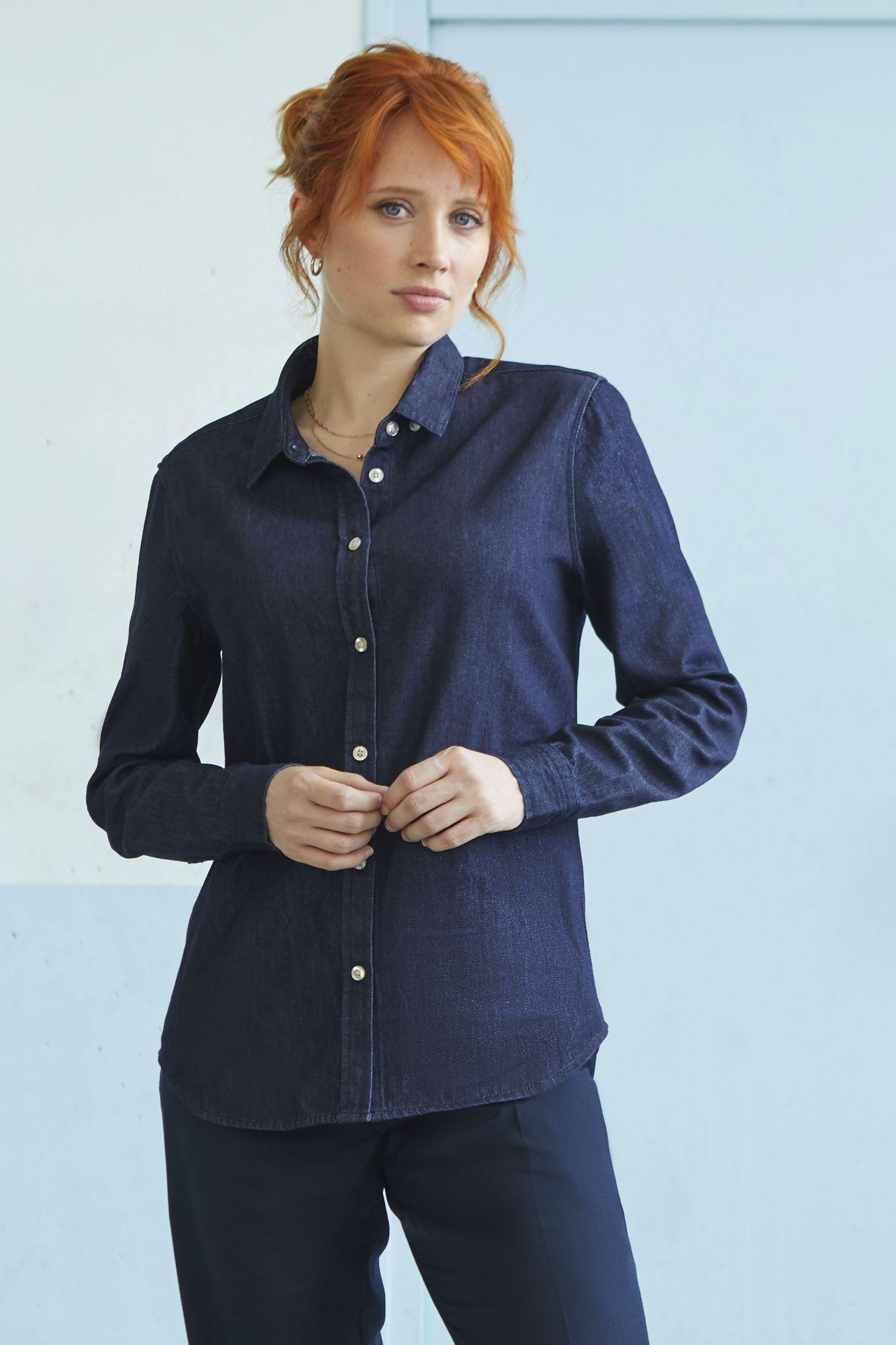 CHEMISE EN DENIM HAUT DE GAMME FEMME