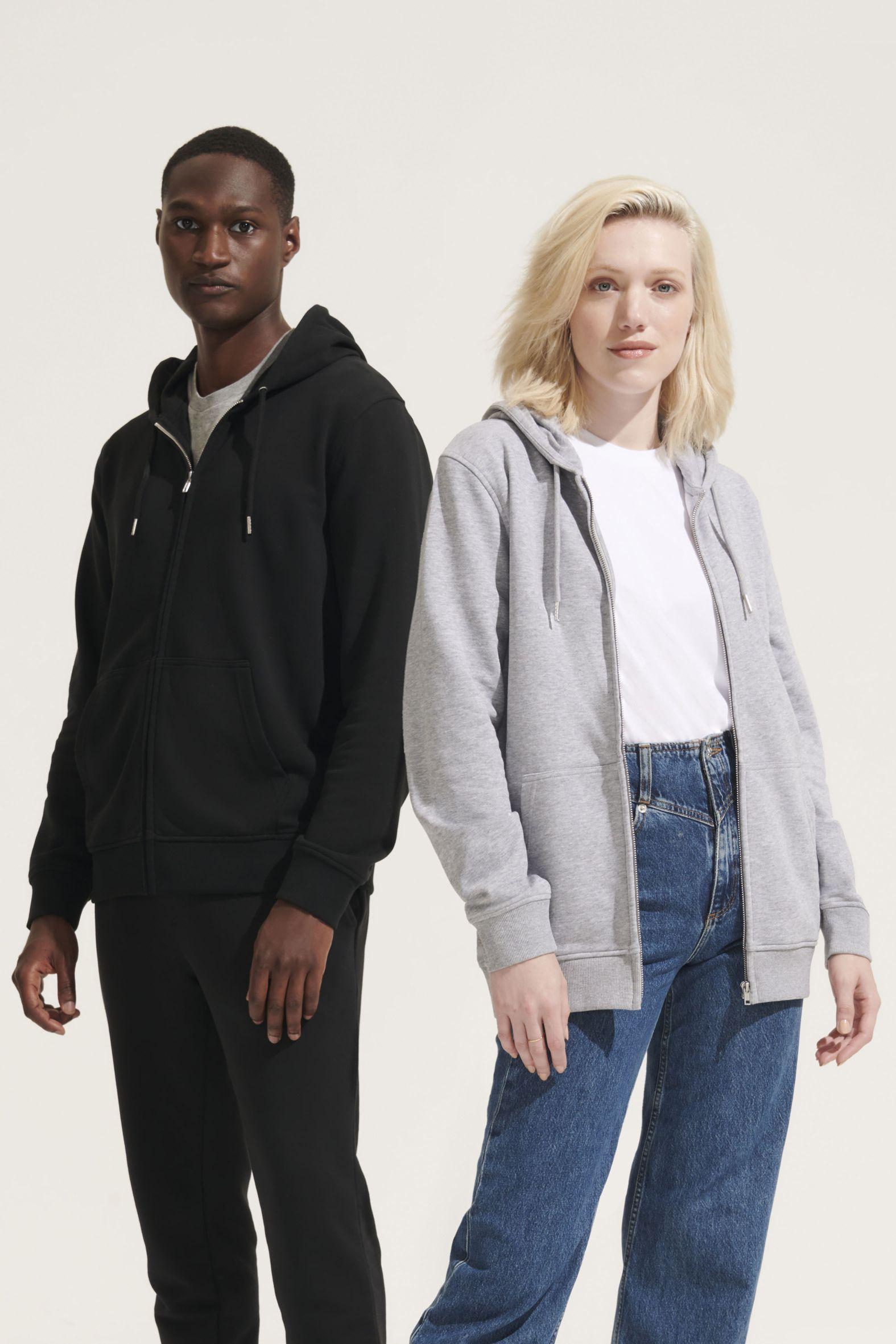 VESTE ZIPPÉE UNISEXE À CAPUCHE
