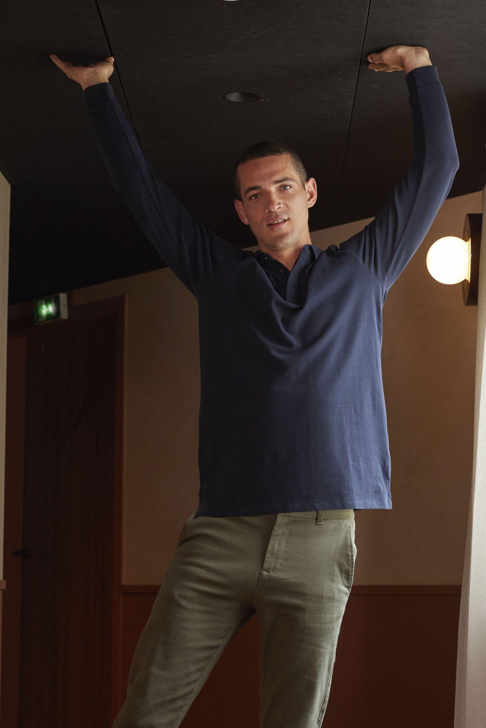 POLO PATTE CACHÉE MANCHES LONGUES HOMME