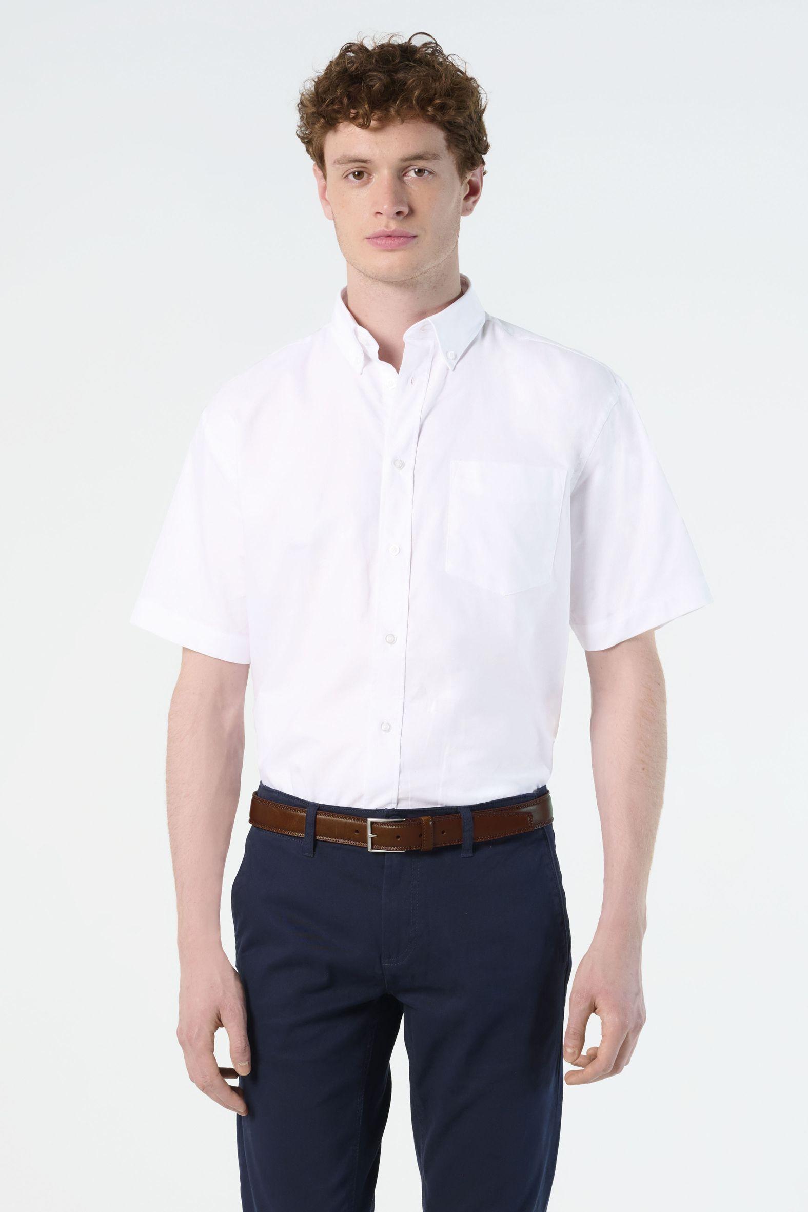 CHEMISE HOMME OXFORD MANCHES COURTES