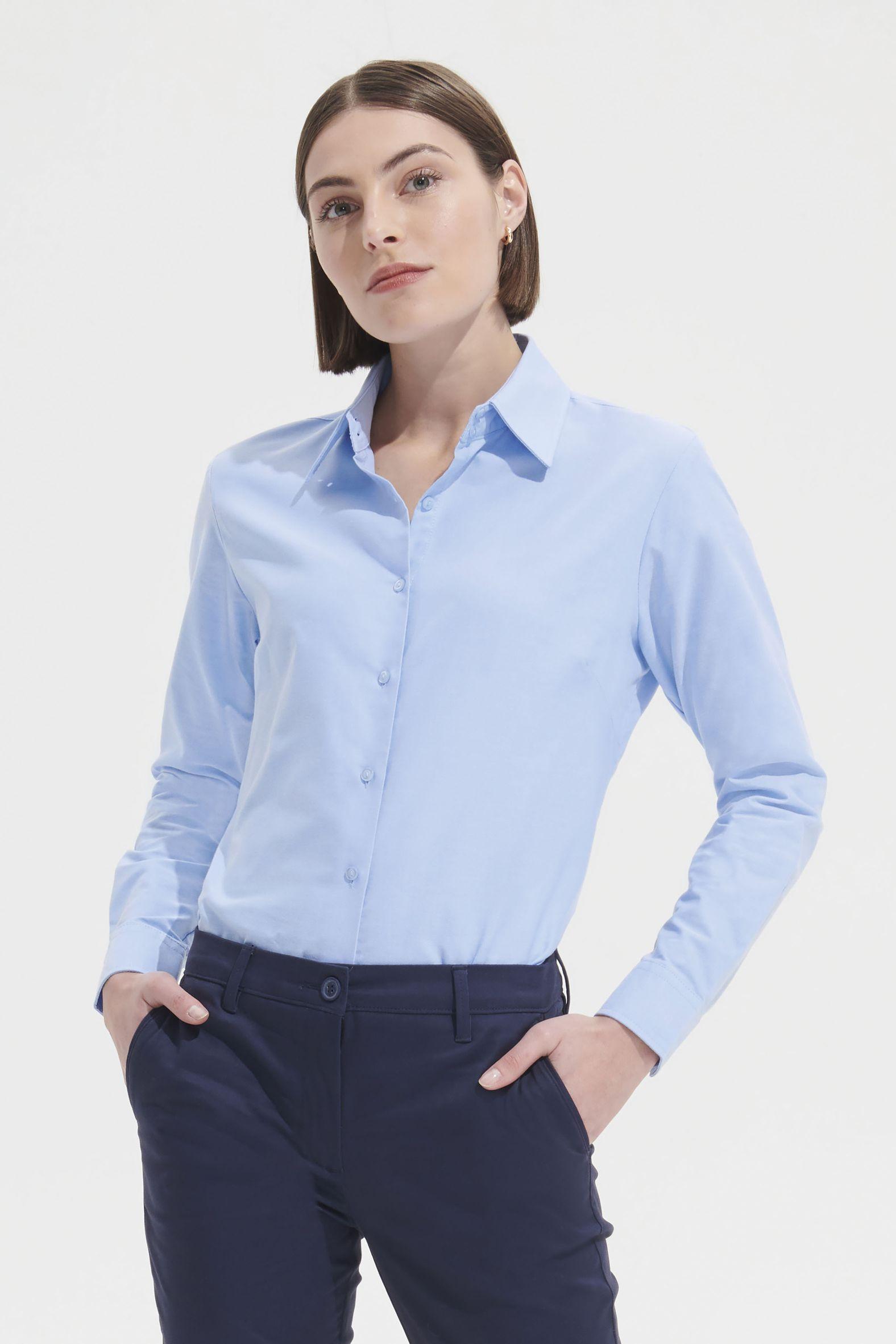 CHEMISE FEMME OXFORD MANCHES LONGUES