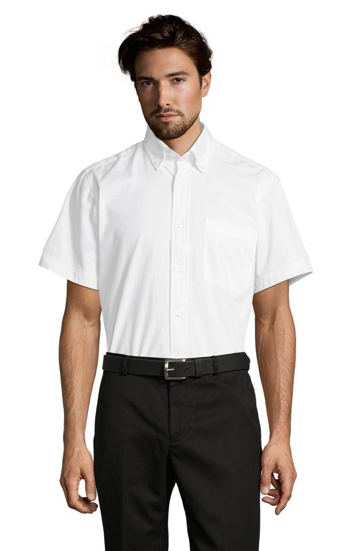 CHEMISE HOMME EN TWILL DE COTON MANCHES COURTES
