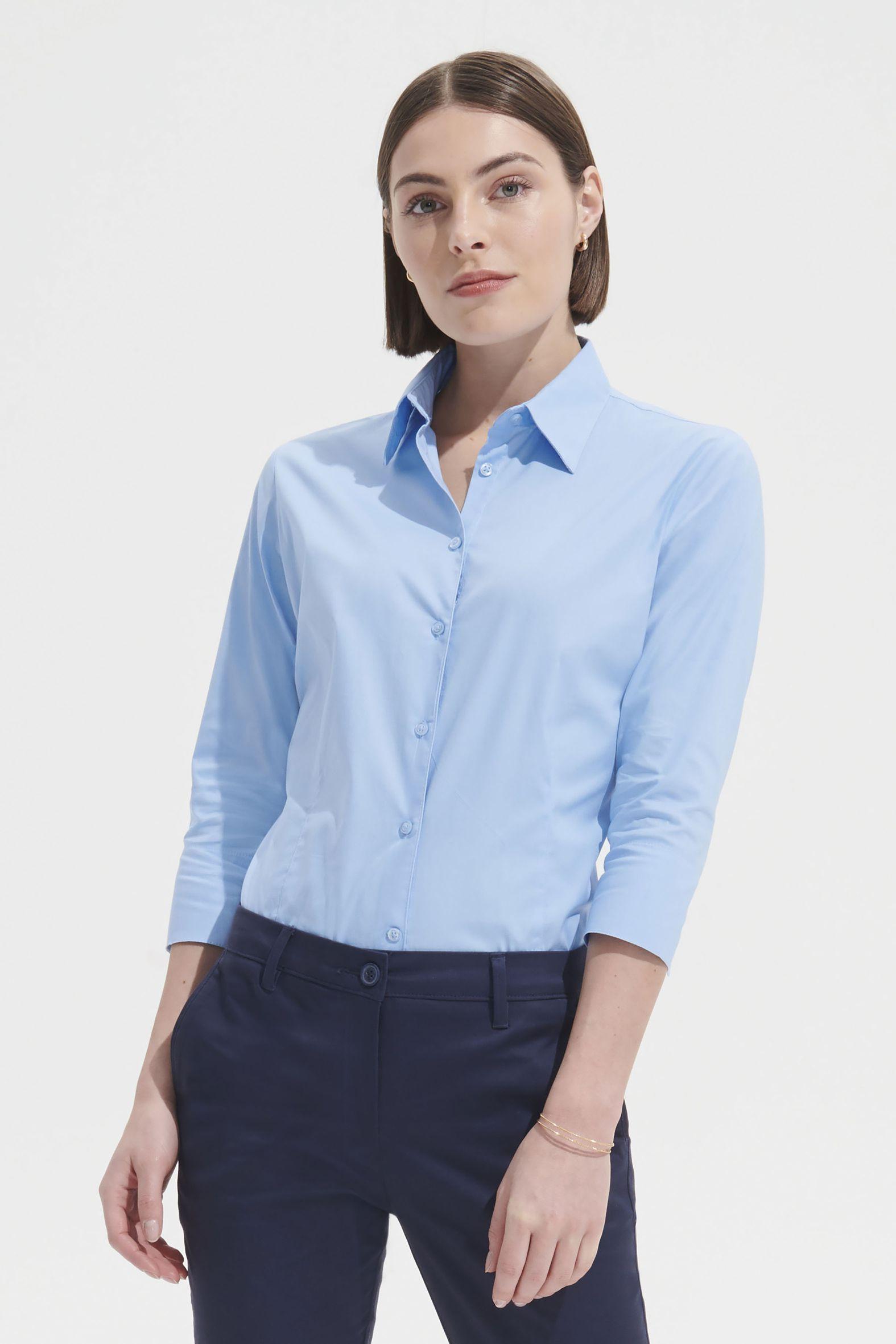 CHEMISE FEMME STRETCH MANCHES 3/4