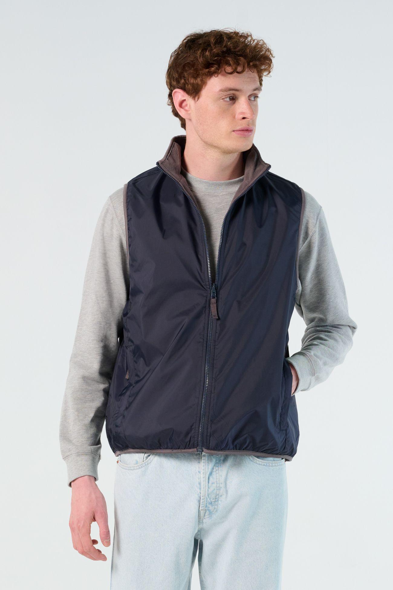 BODYWARMER UNISEXE RÉVERSIBLE CONTRASTÉ