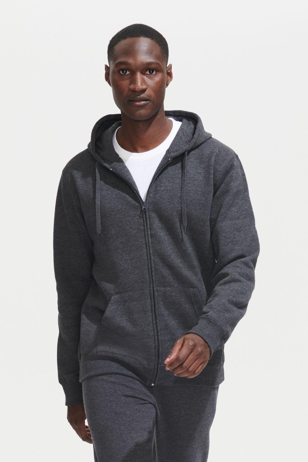 VESTE ZIPPÉE HOMME À CAPUCHE DOUBLÉE
