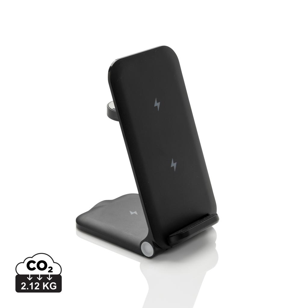 Chargeur 15W 3 en 1 en plastique recyclé RCS Powerpal