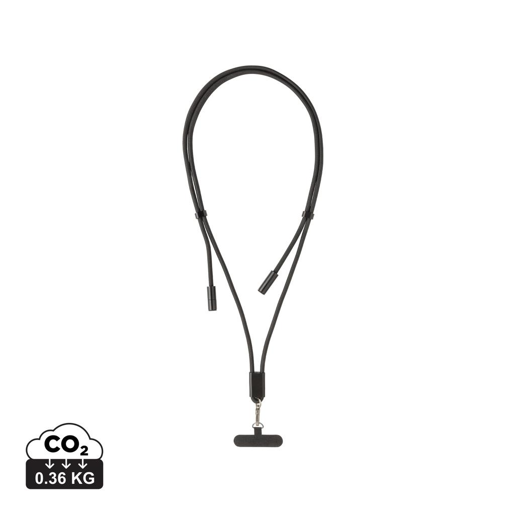 Cordon téléphone de 160cm avec câble 60W en rPET RCS LoopAmp