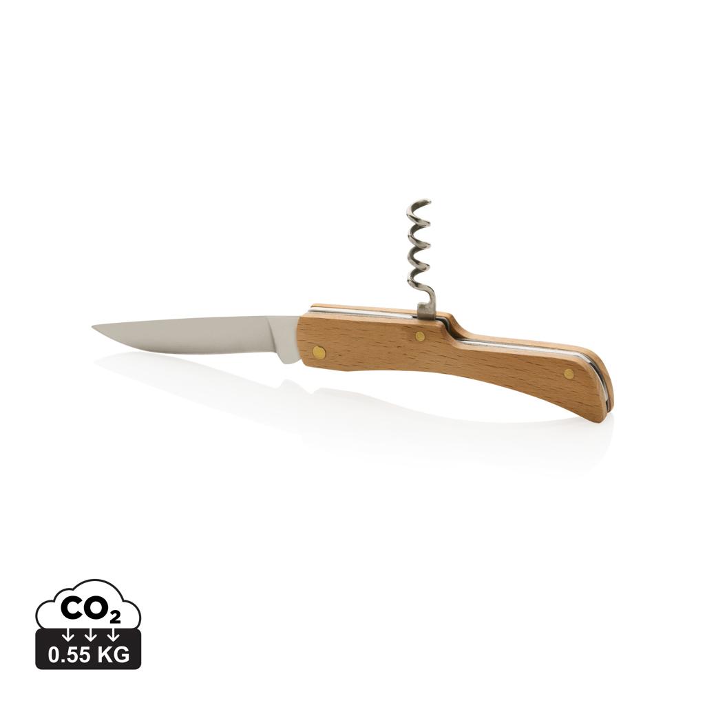 Couteau en bois avec tire-bouchon