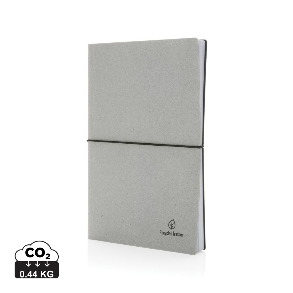 Carnet de notes A5 en cuir recyclé GRS