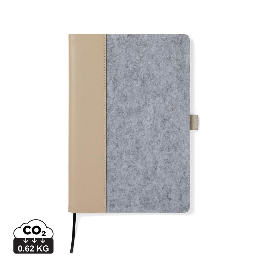 VINGA Carnet en feutre recyclé GRS Albon