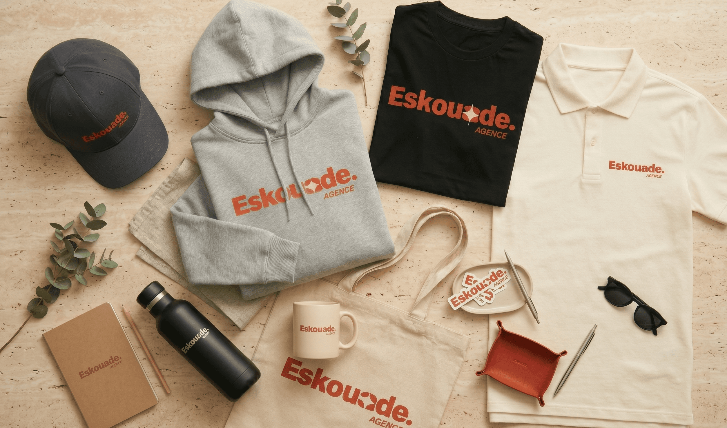 Kit complet de vêtements et goodies personnalisés Eskouade