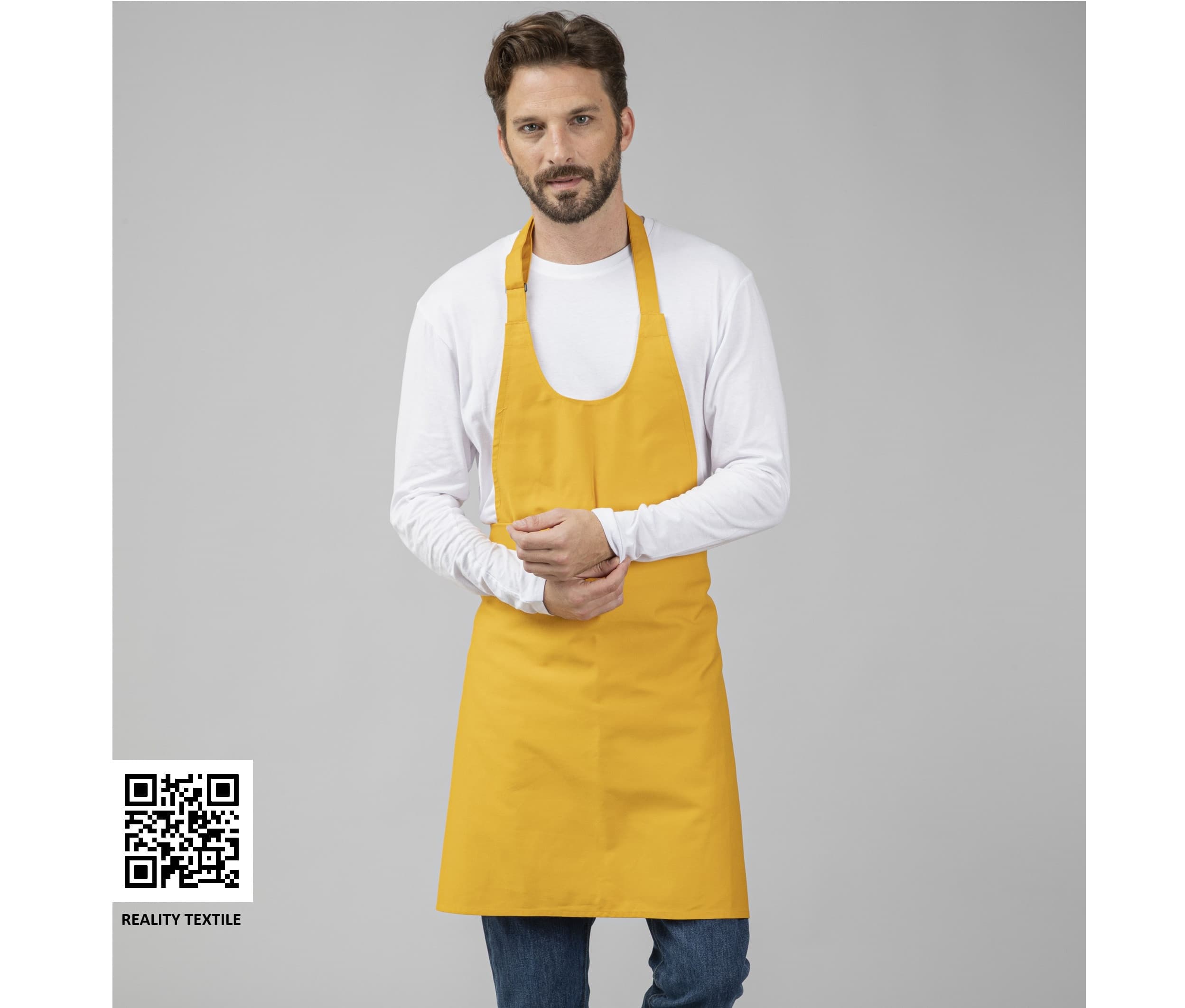 Tablier à bavette polycoton