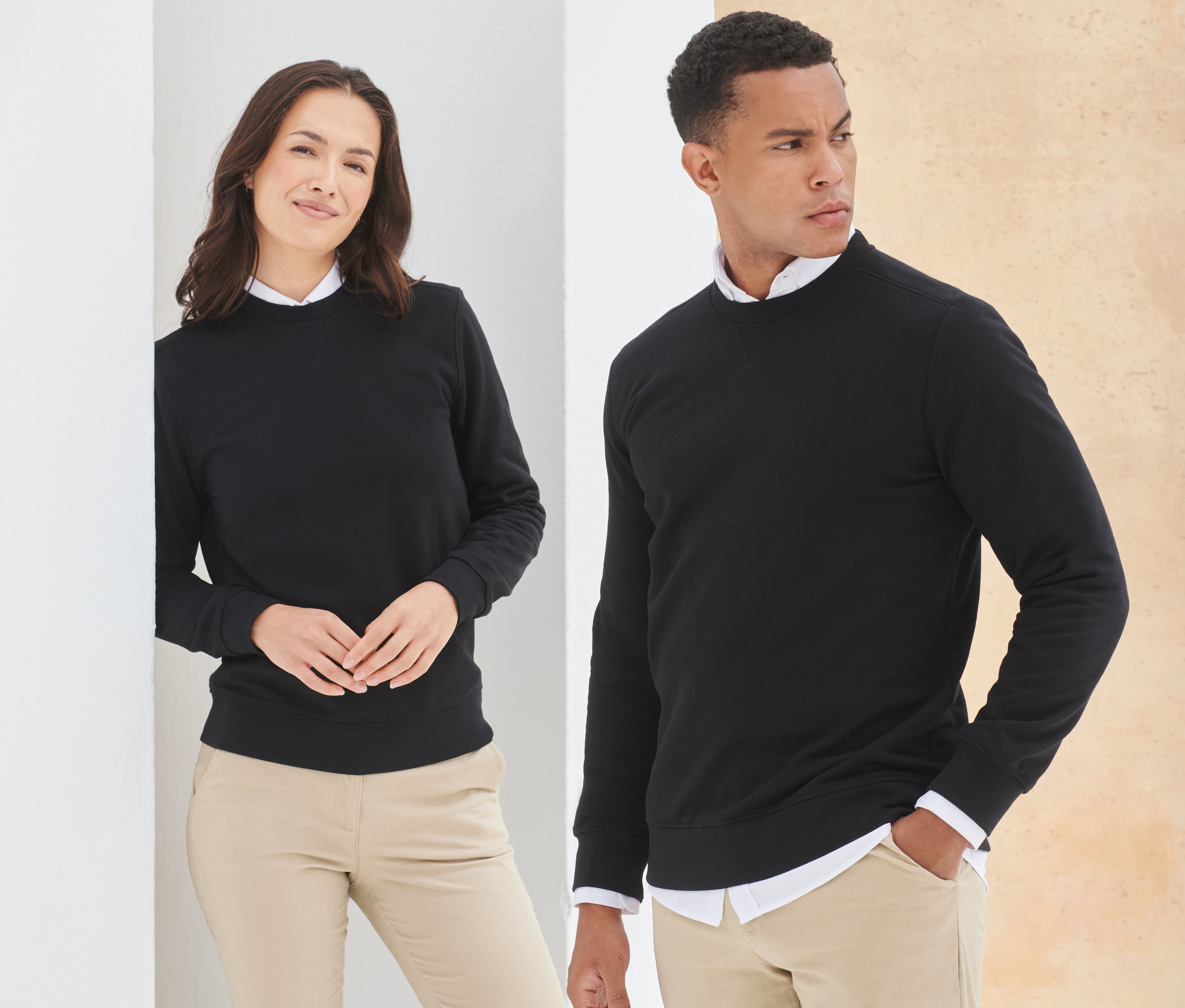 Sweat en coton régénéré et en polyester recyclé