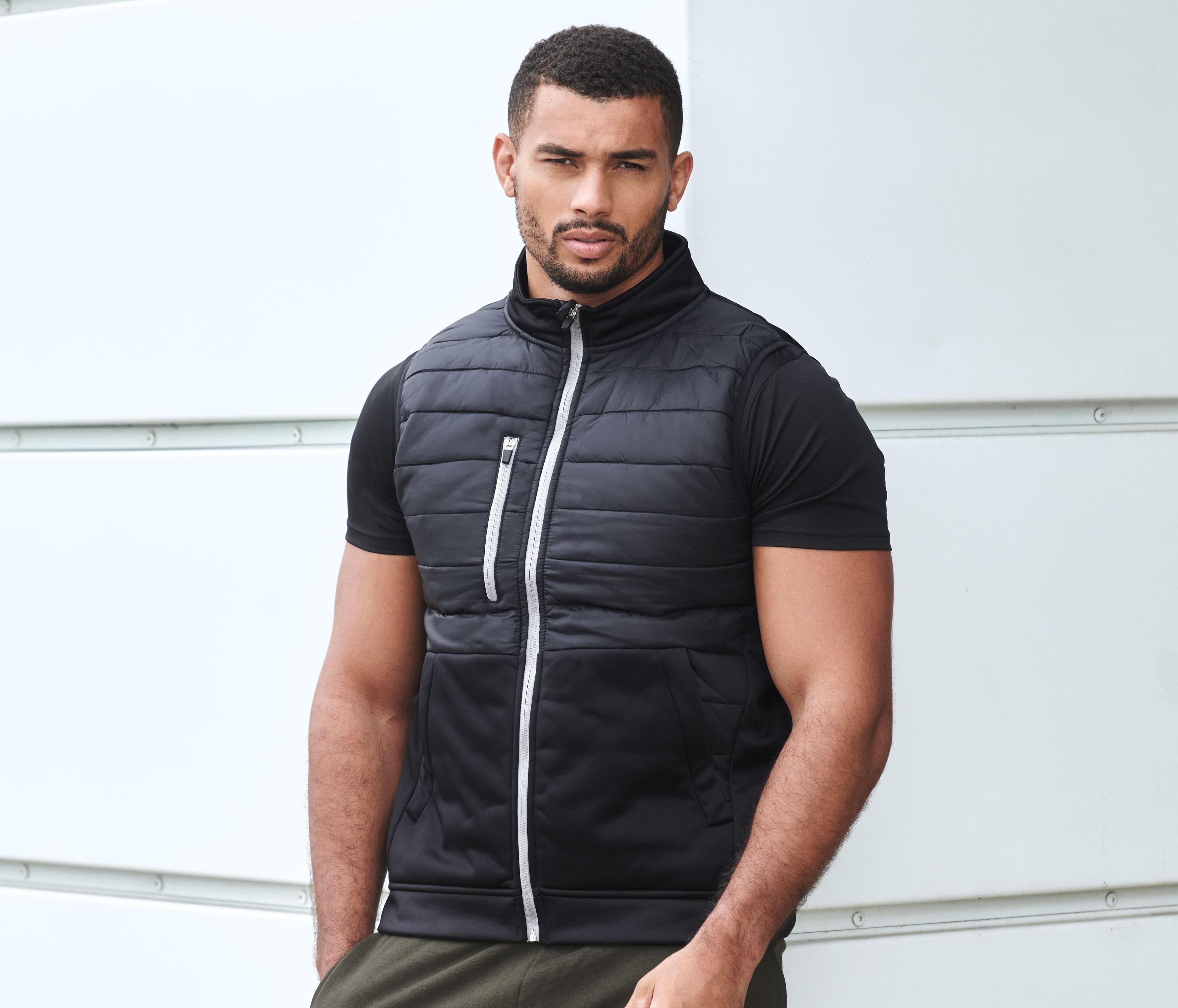 Bodywarmer bi-matière