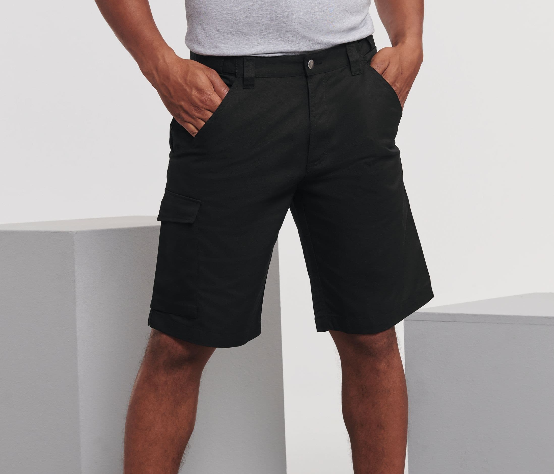 Workwear polycotton twill shorts