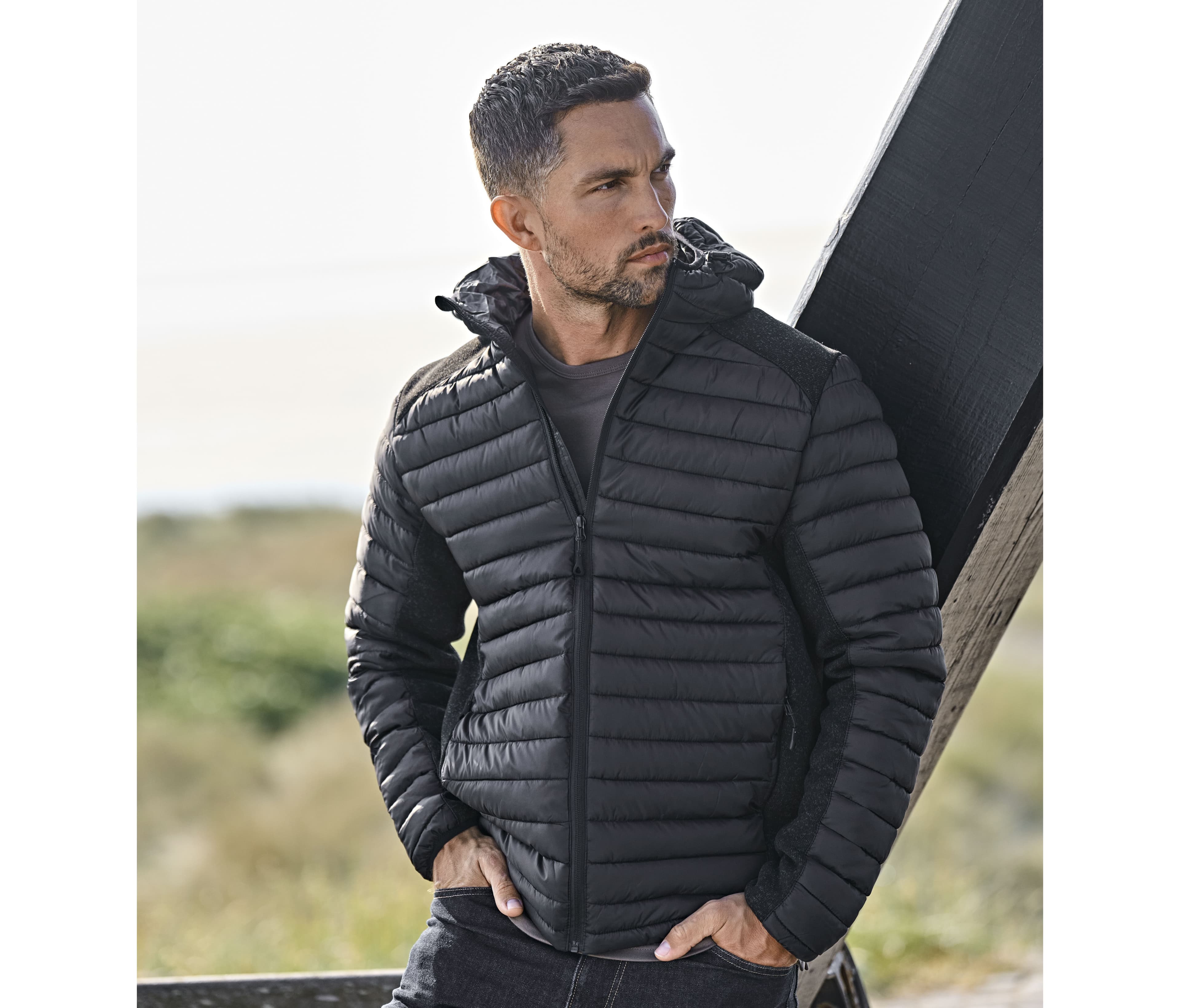 Doudoune capuche Crossover homme