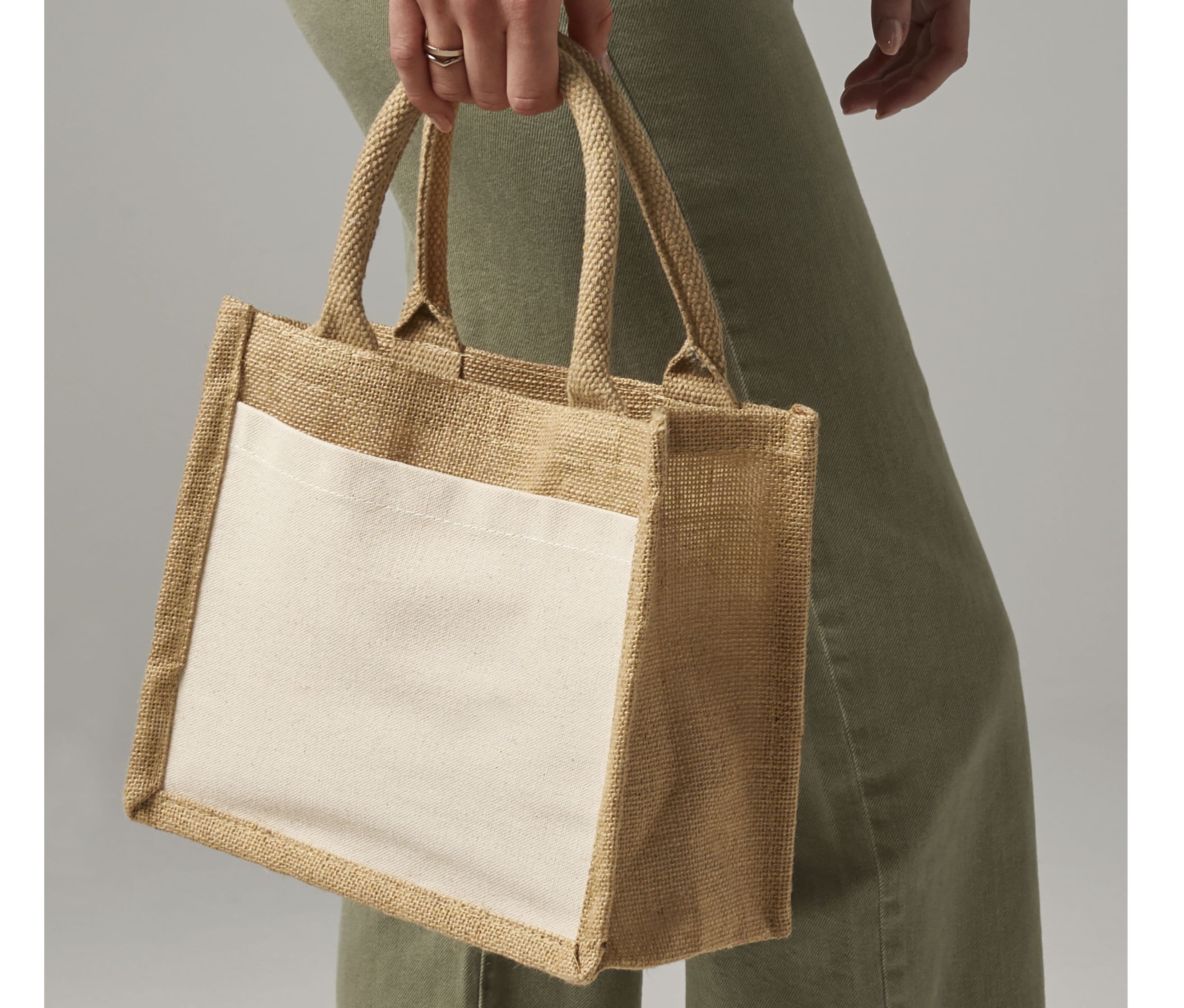 Petit sac en toile de jute