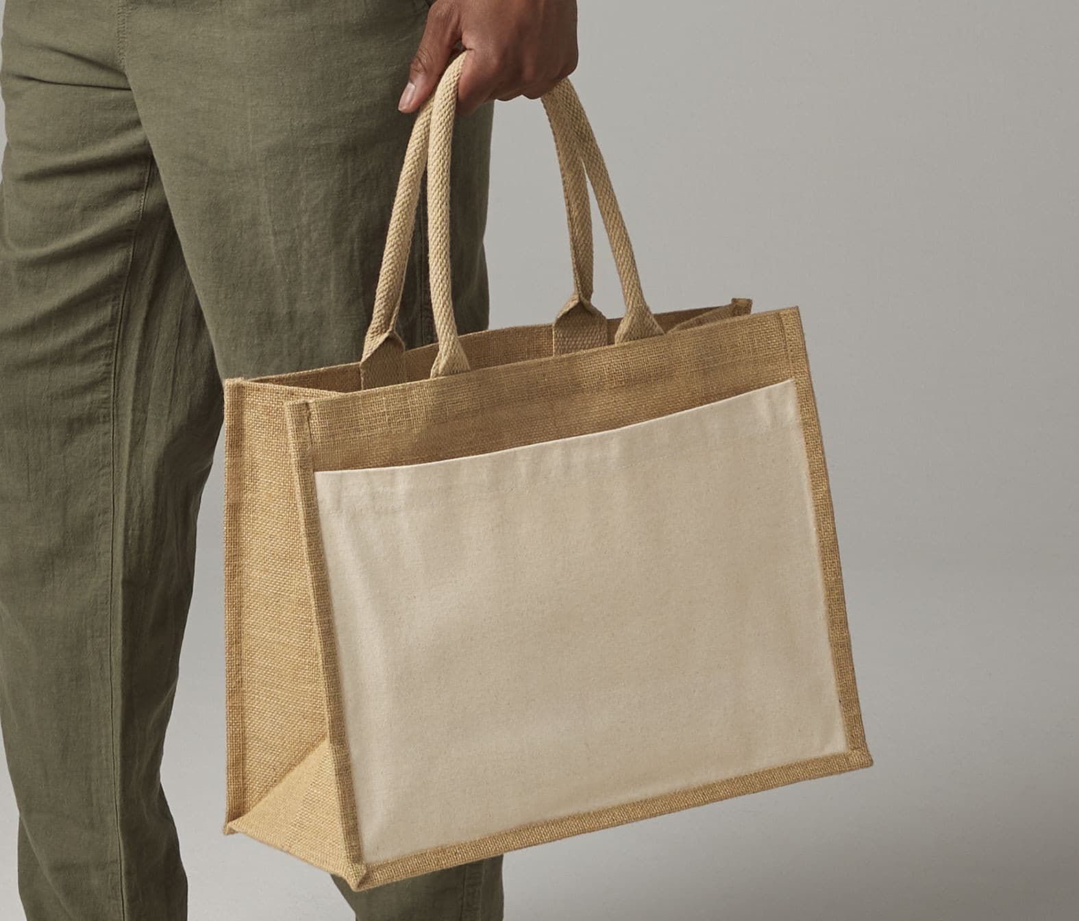 Grand sac en toile de jute