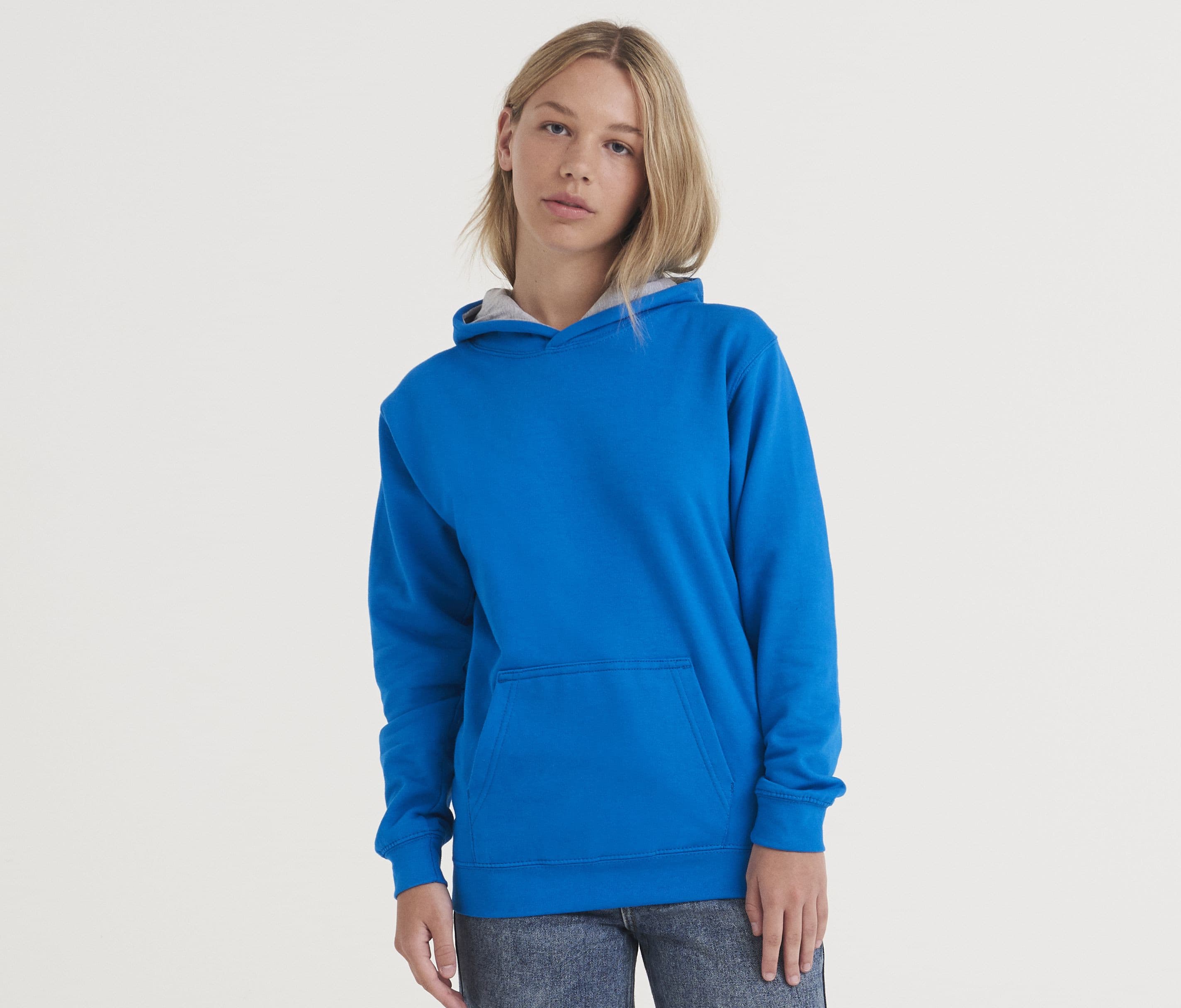 Sweat enfant capuche contrastée