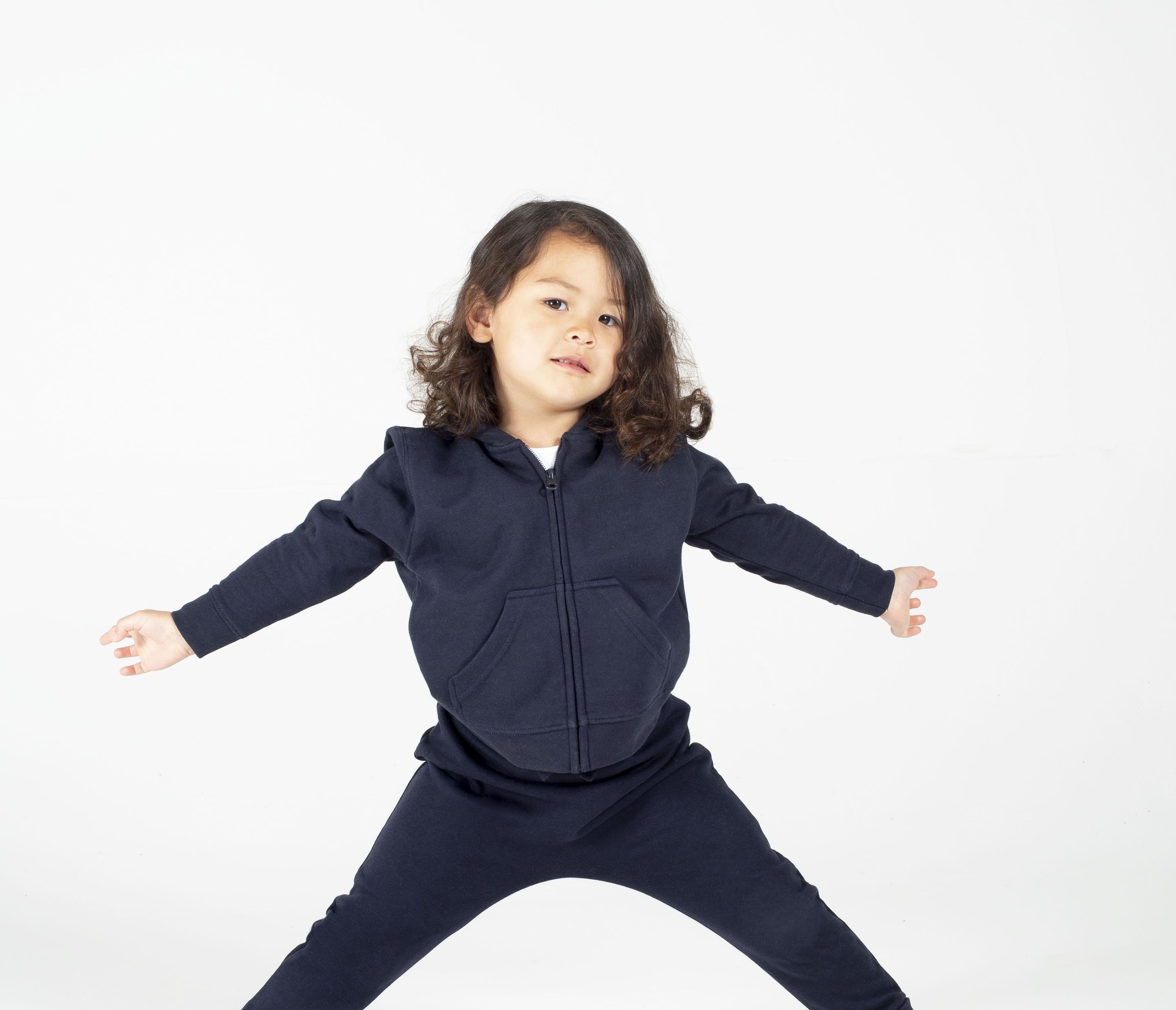 Sweat enfant grand zip capuche