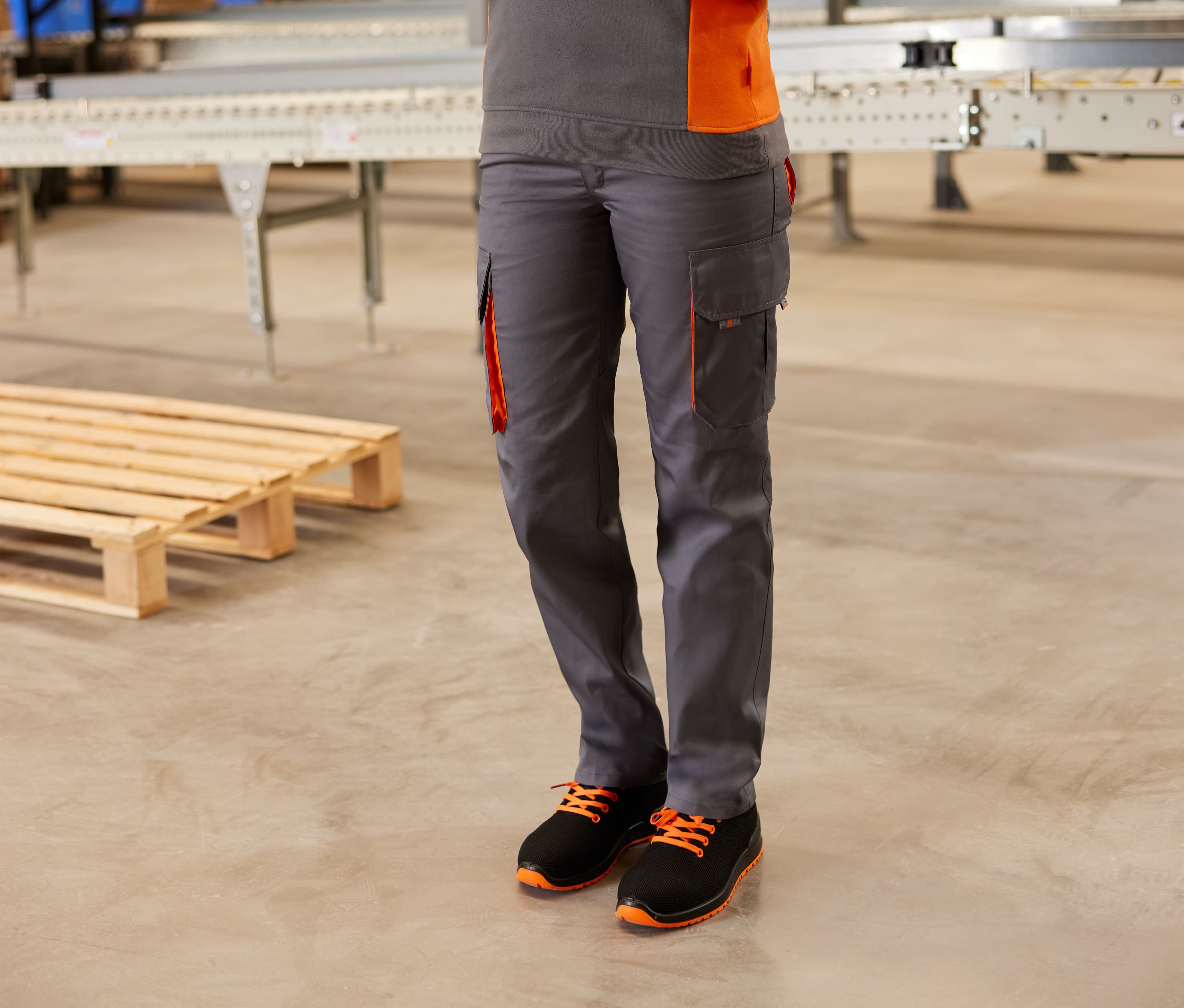 Pantalon bicolore multipoches