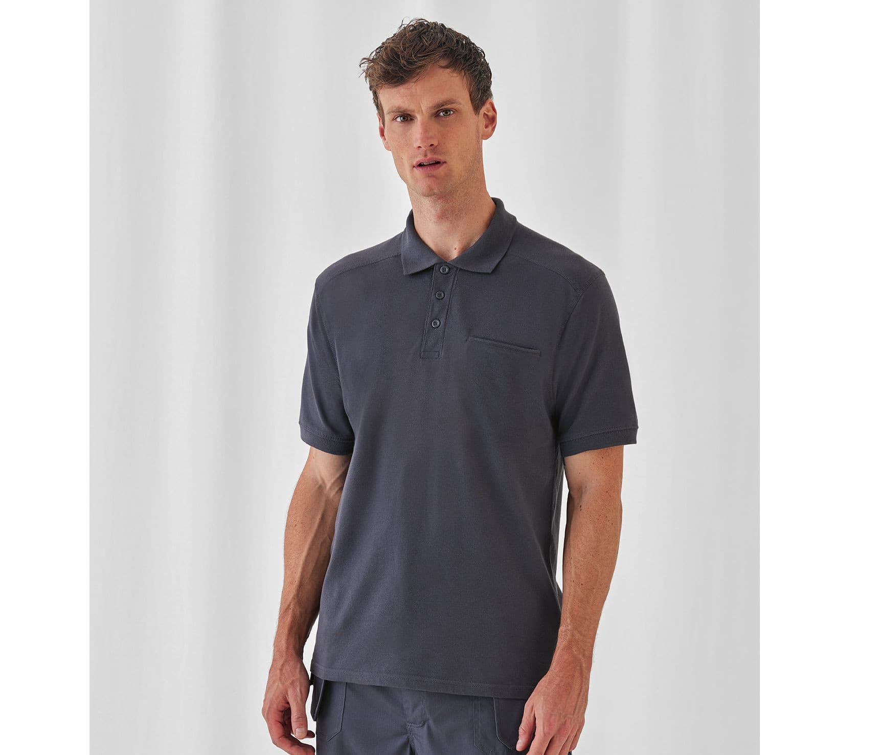 Polo de travail coton avec poche