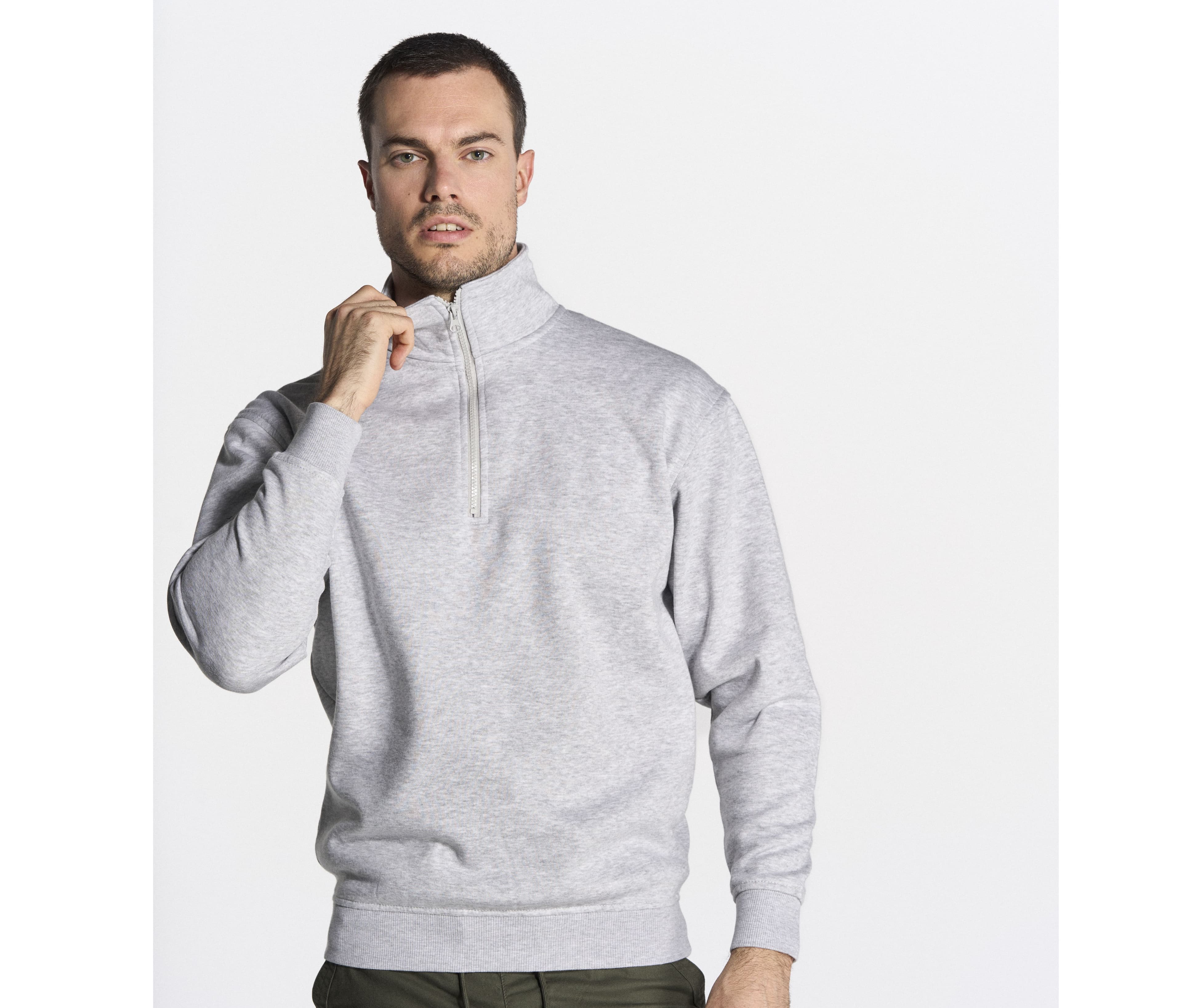 Sweat col zippé