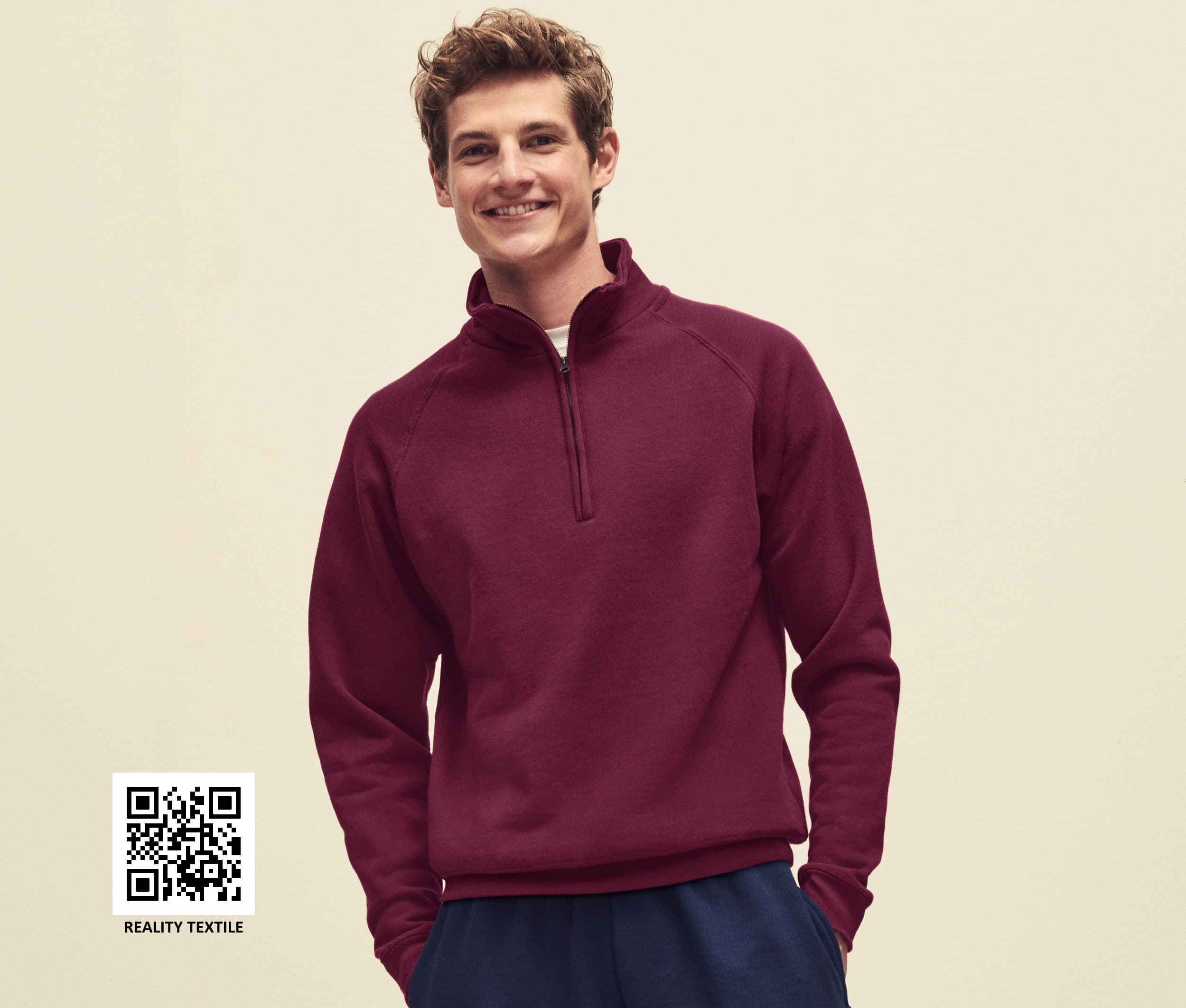 Sweat col zippé