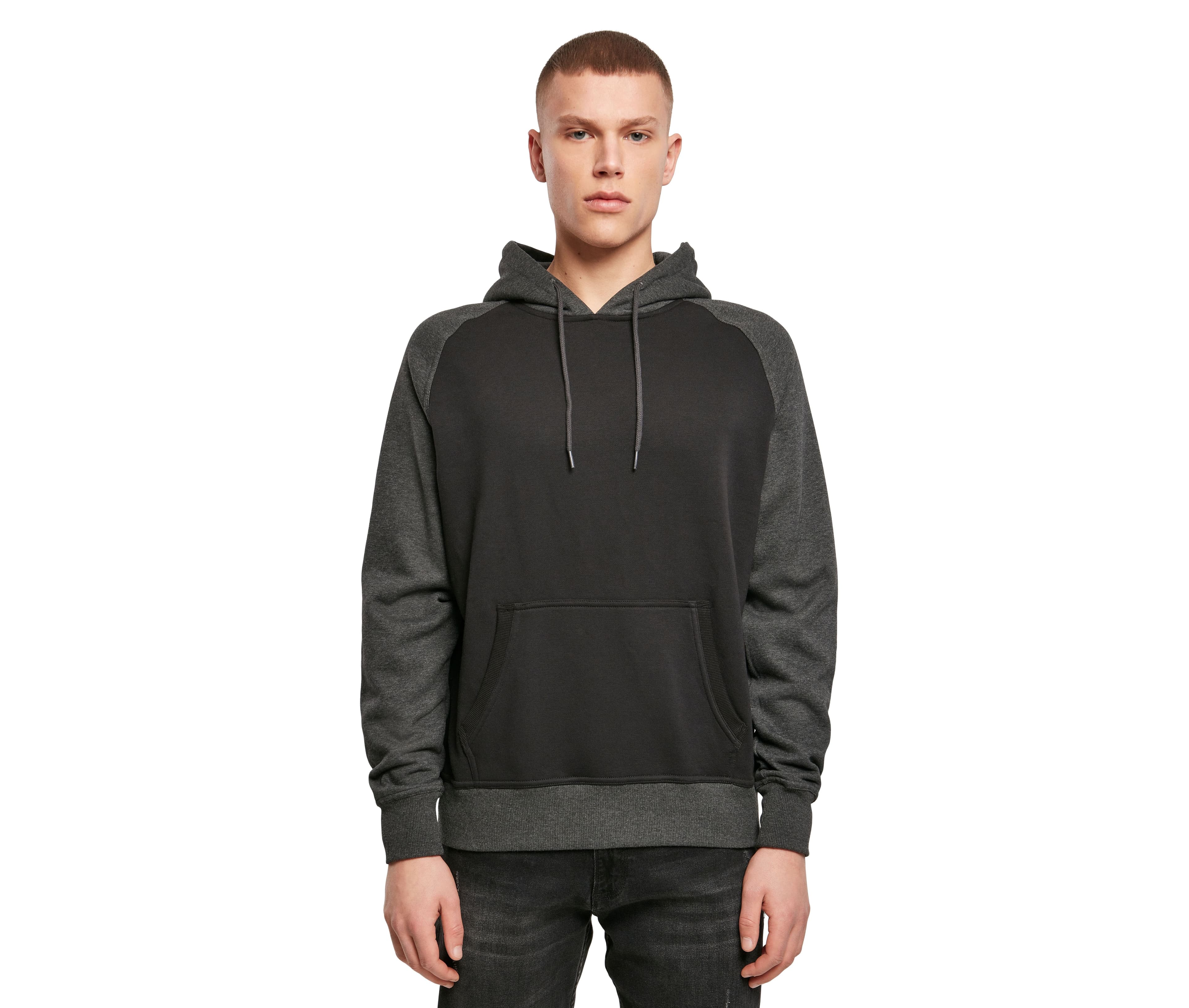 Sweat capuche manches raglan