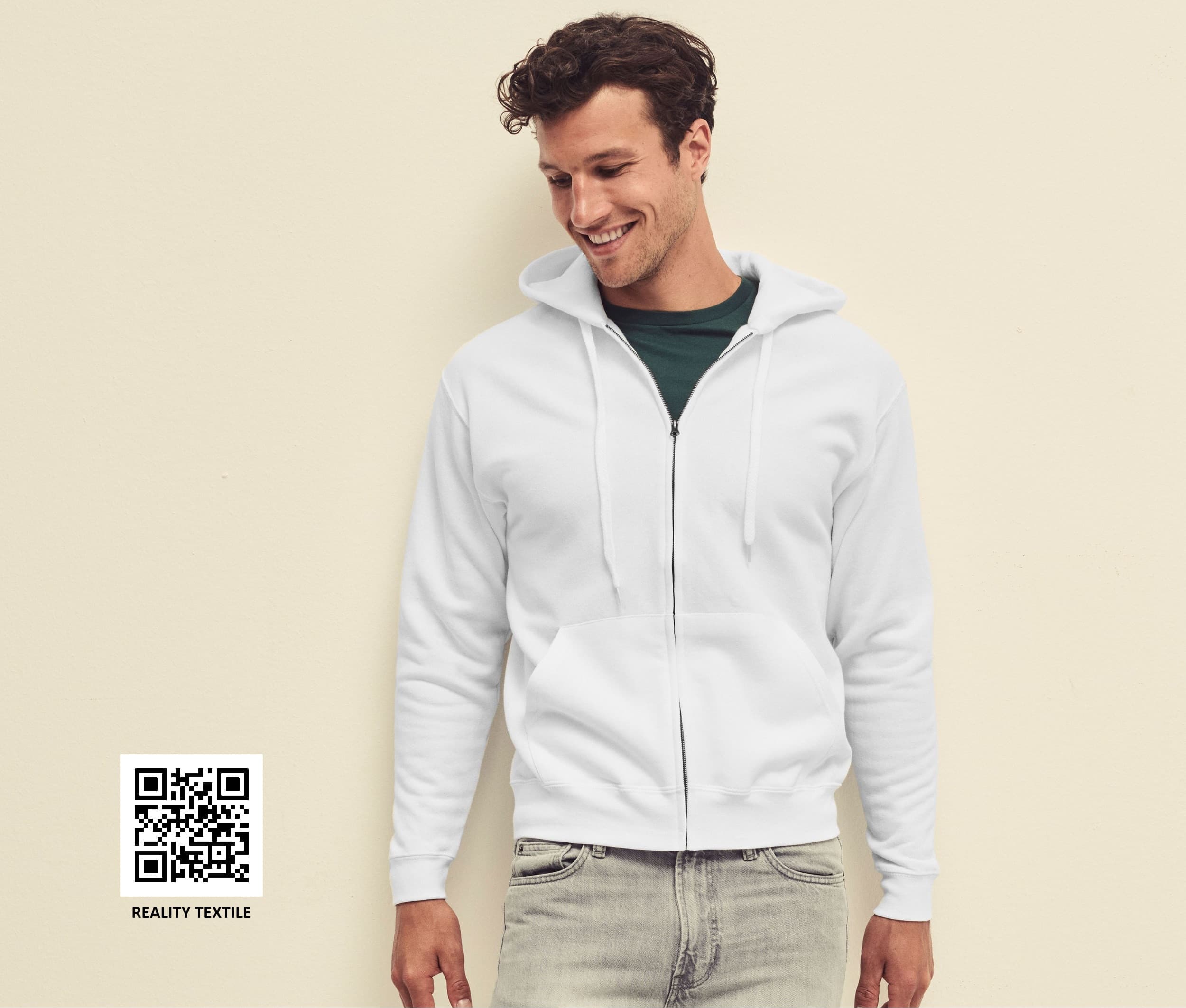 Sweat capuche grand zip 280