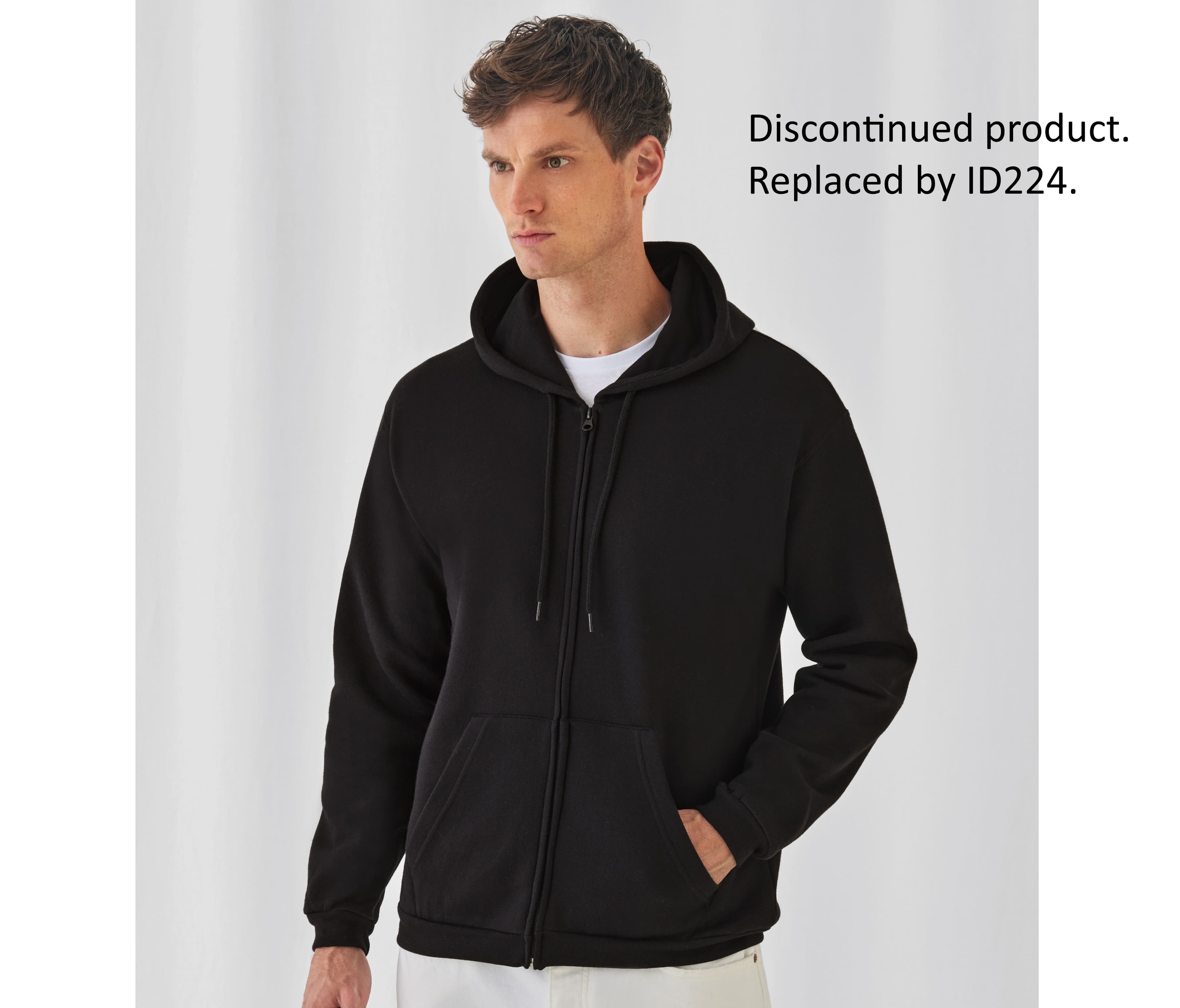 Sweat ID.205 grand zip capuche
