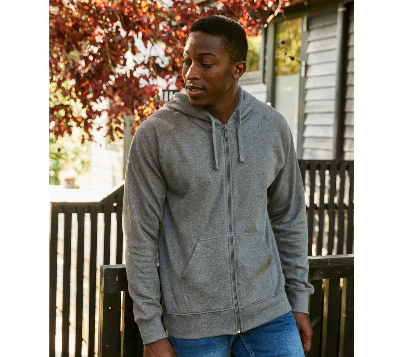 Sweat capuche zippé homme