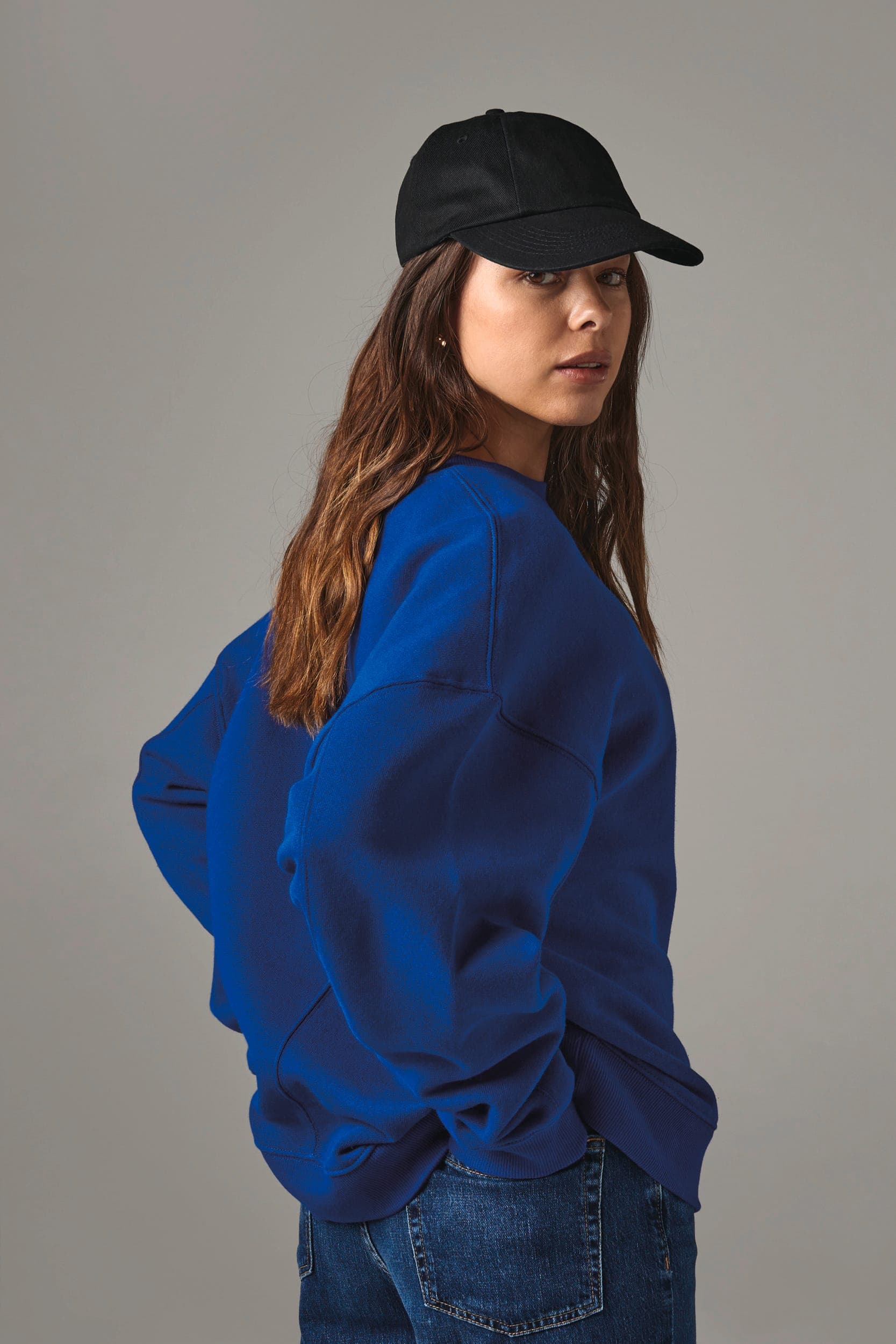 Casquette profil bas en coton drill - 6 panneaux